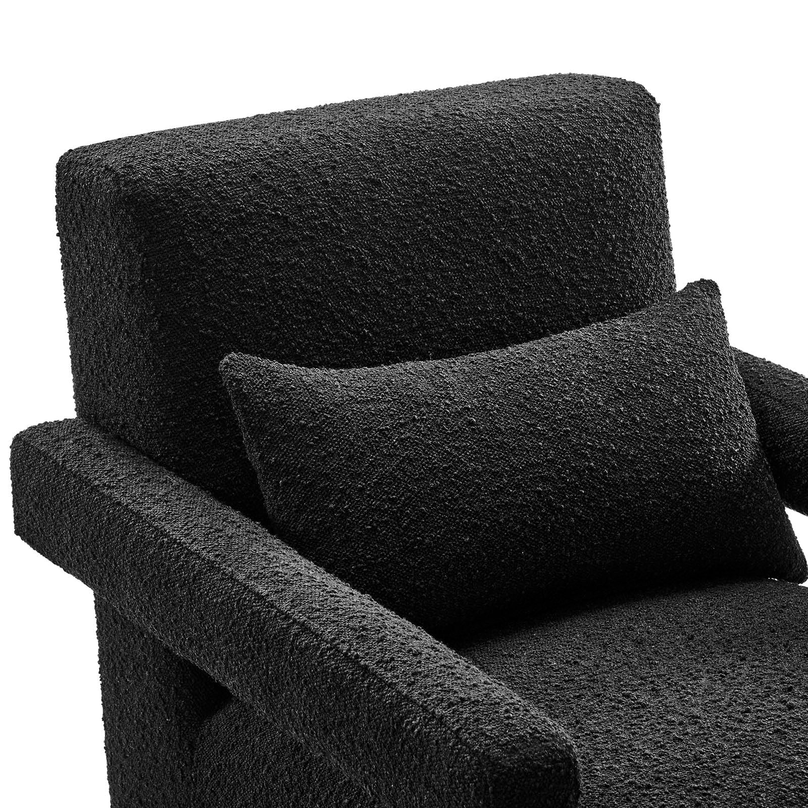 Mirage Boucle Upholstered Armchair - East Shore Modern Home Furnishings