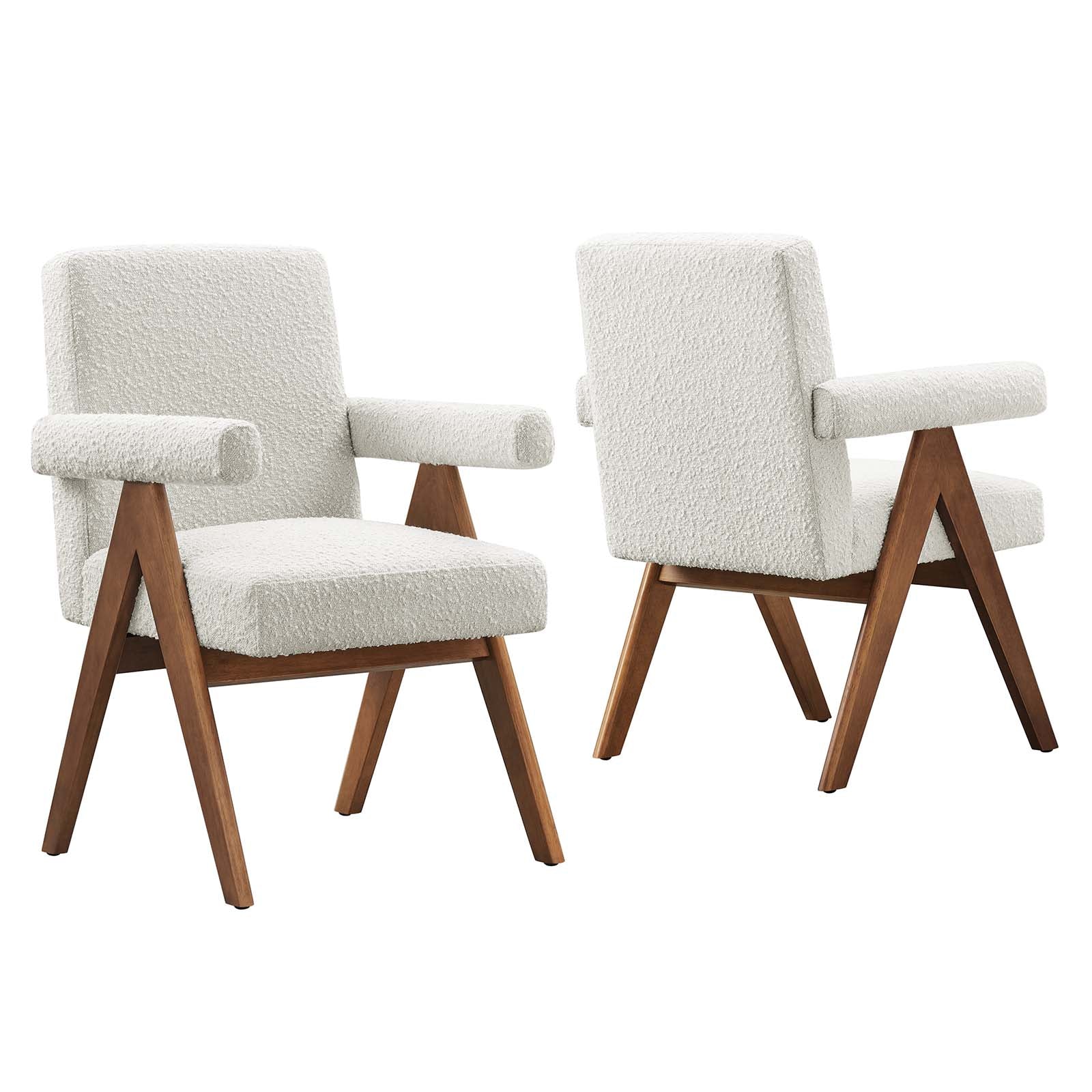 Lyra Boucle Fabric Dining Room Chair - Set of 2 - East Shore Modern Home Furnishings