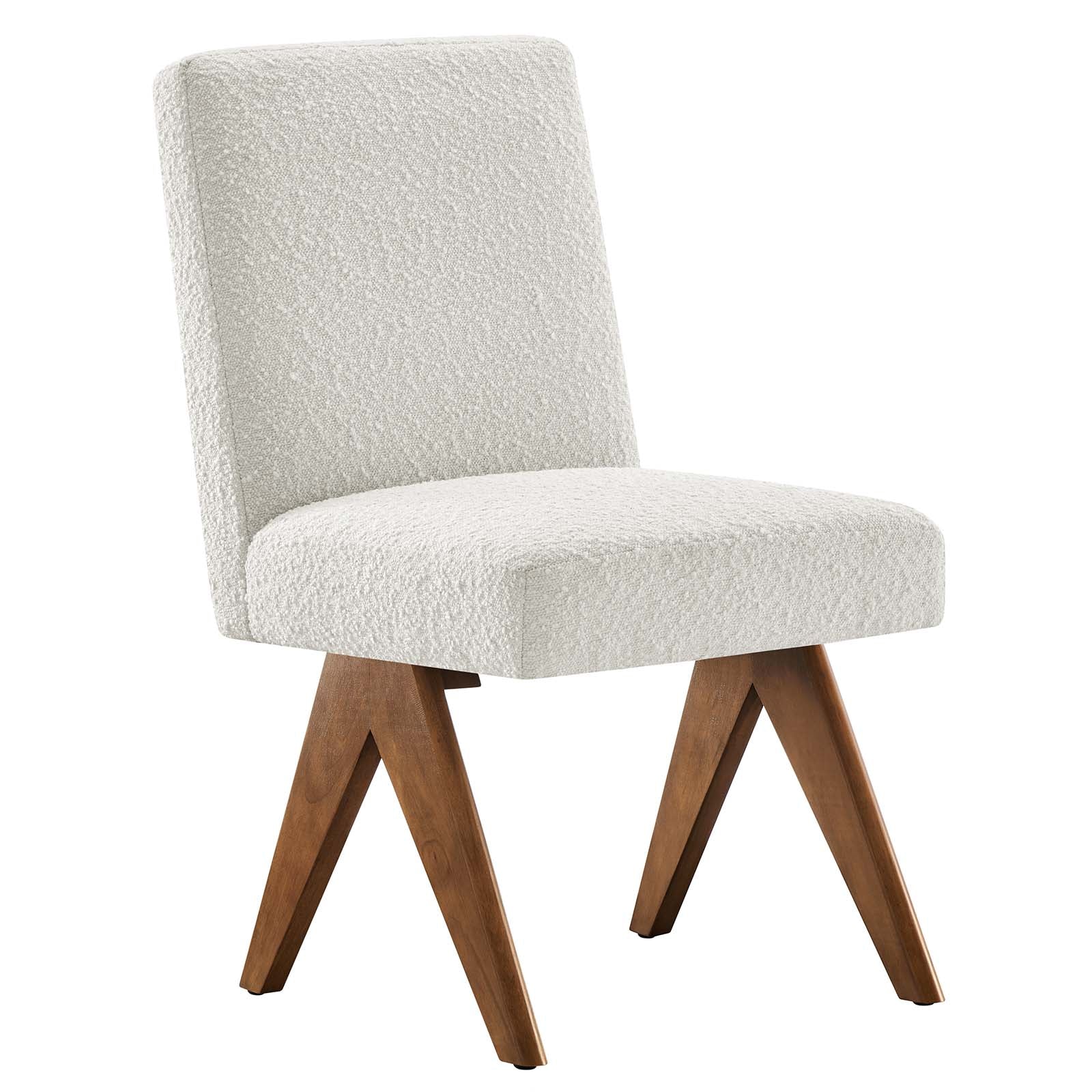 Lyra Boucle Fabric Dining Room Side Chair - Set of 2 - East Shore Modern Home Furnishings