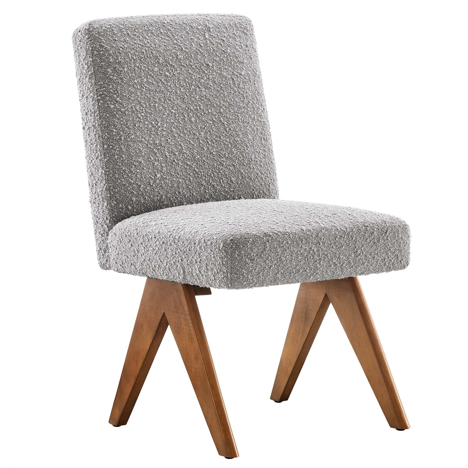 Lyra Boucle Fabric Dining Room Side Chair - Set of 2 - East Shore Modern Home Furnishings