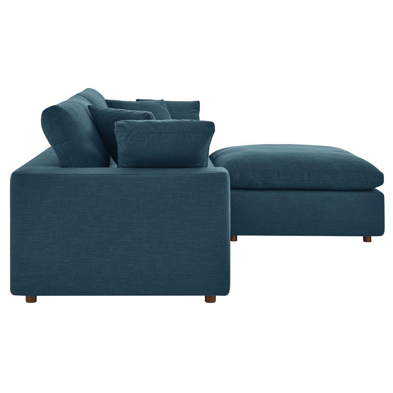 Commix Down Filled Overstuffed Sectional Sofa - East Shore Modern Home Furnishings