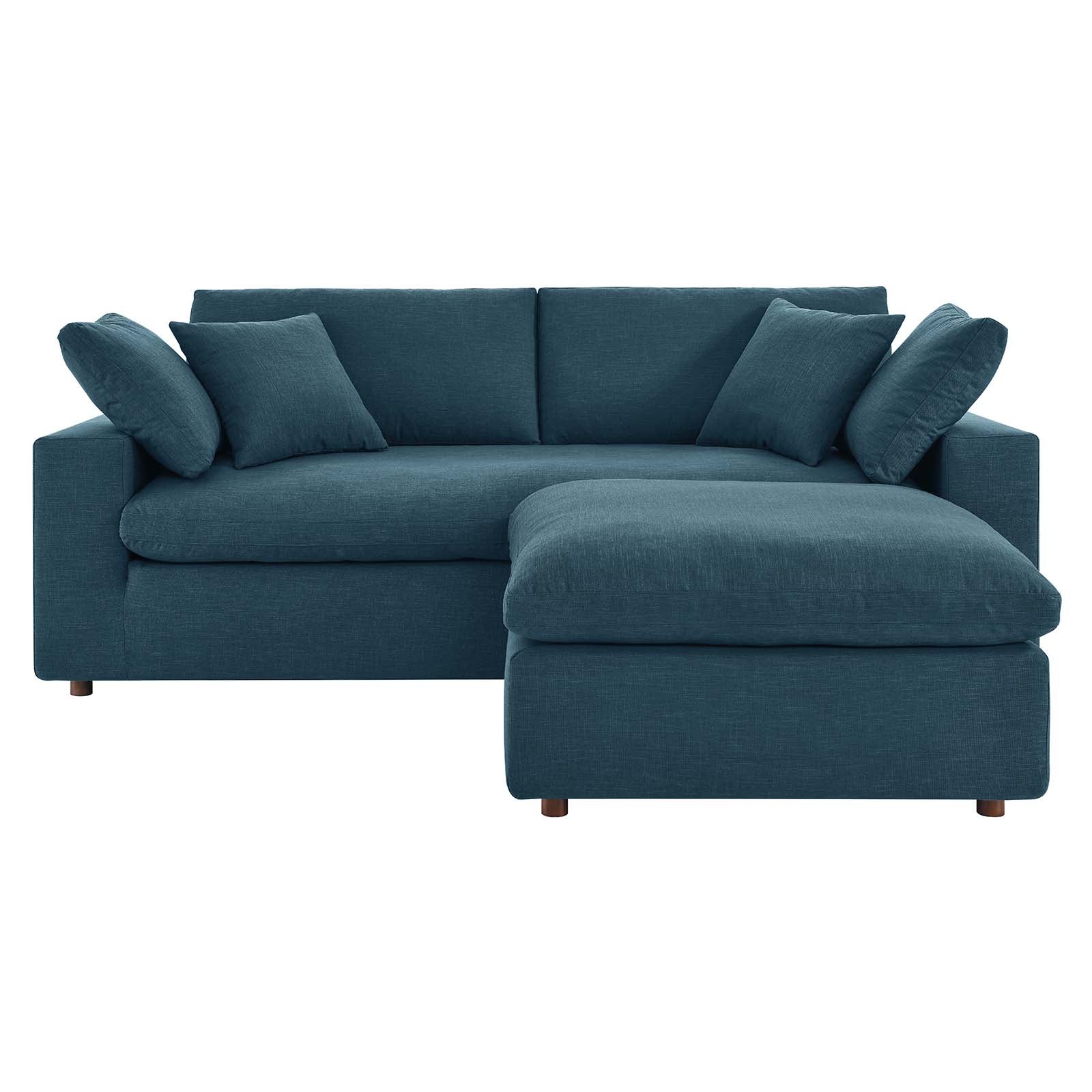 Commix Down Filled Overstuffed Sectional Sofa - East Shore Modern Home Furnishings