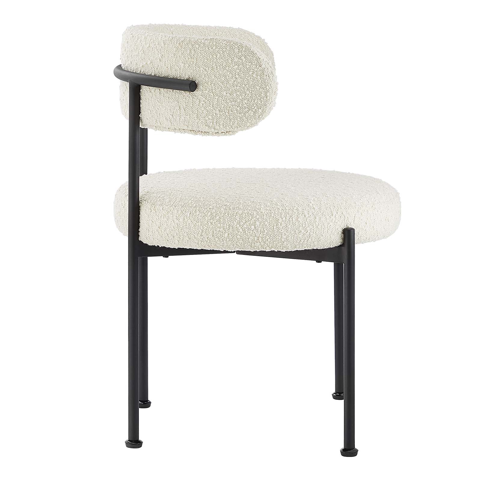 Albie Boucle Fabric Dining Chairs - Set of 2 - East Shore Modern Home Furnishings