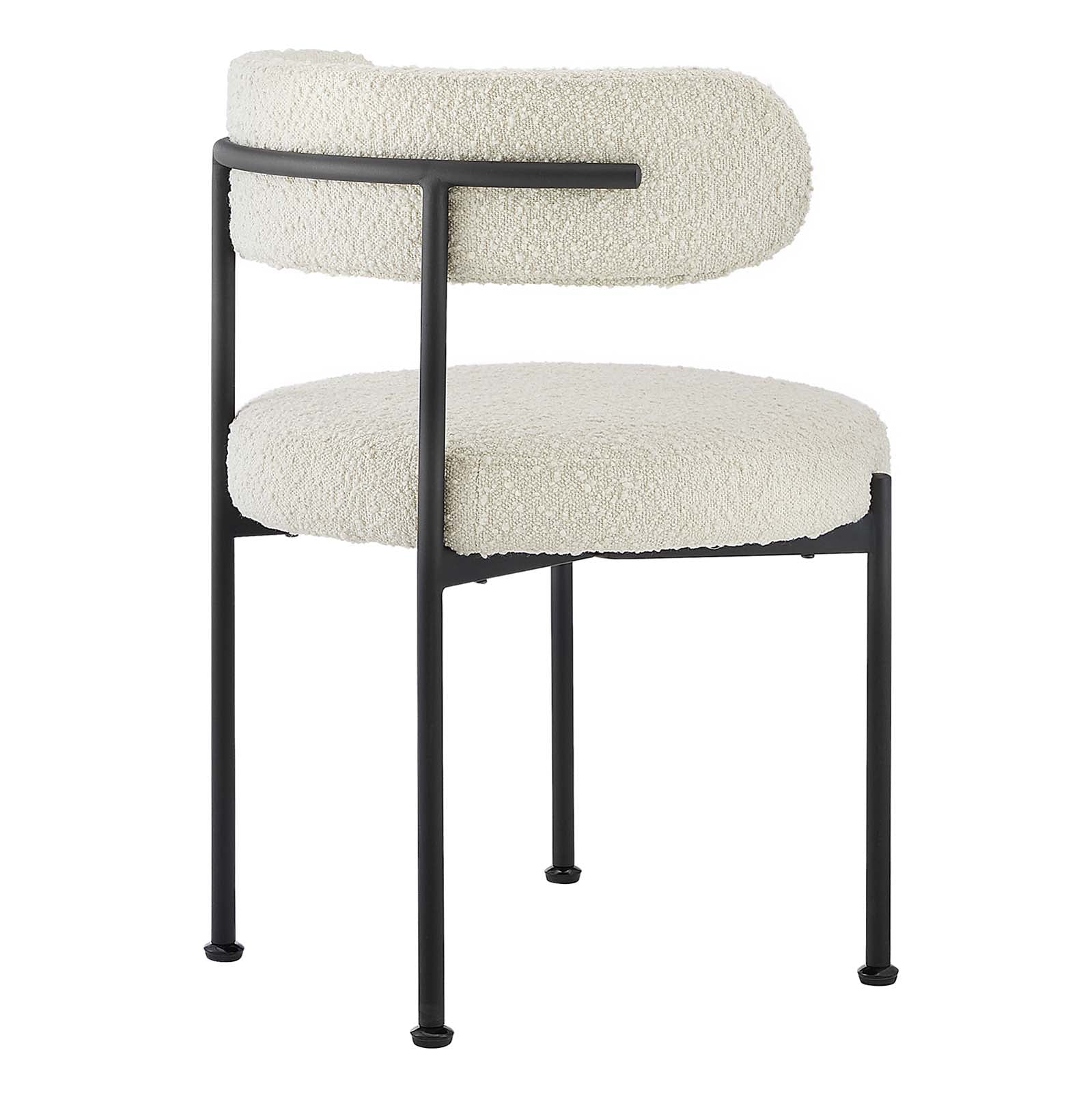 Albie Boucle Fabric Dining Chairs - Set of 2 - East Shore Modern Home Furnishings