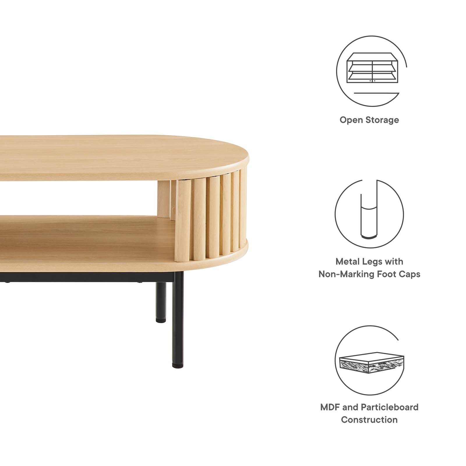 Fortitude Wood Coffee Table - East Shore Modern Home Furnishings