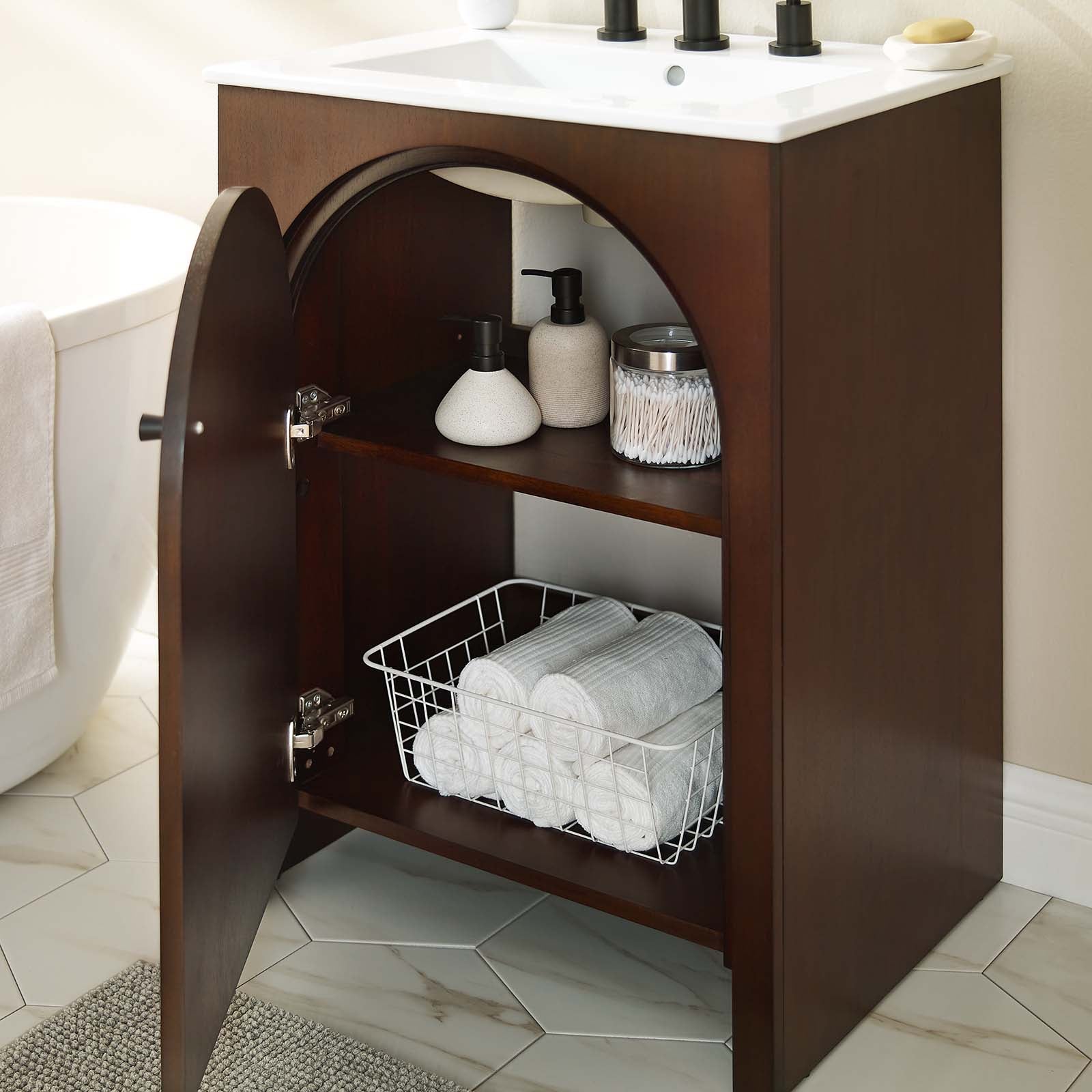 Appia 24" Bathroom Vanity Cabinet (Sink Basin Not Included) - East Shore Modern Home Furnishings