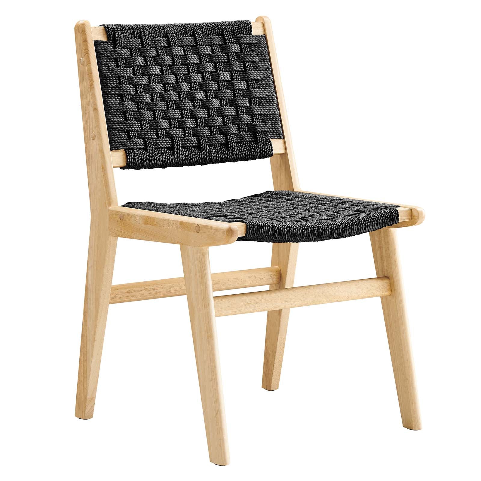 Saoirse Woven Rope Wood Dining Side Chair - Set of 2 - East Shore Modern Home Furnishings