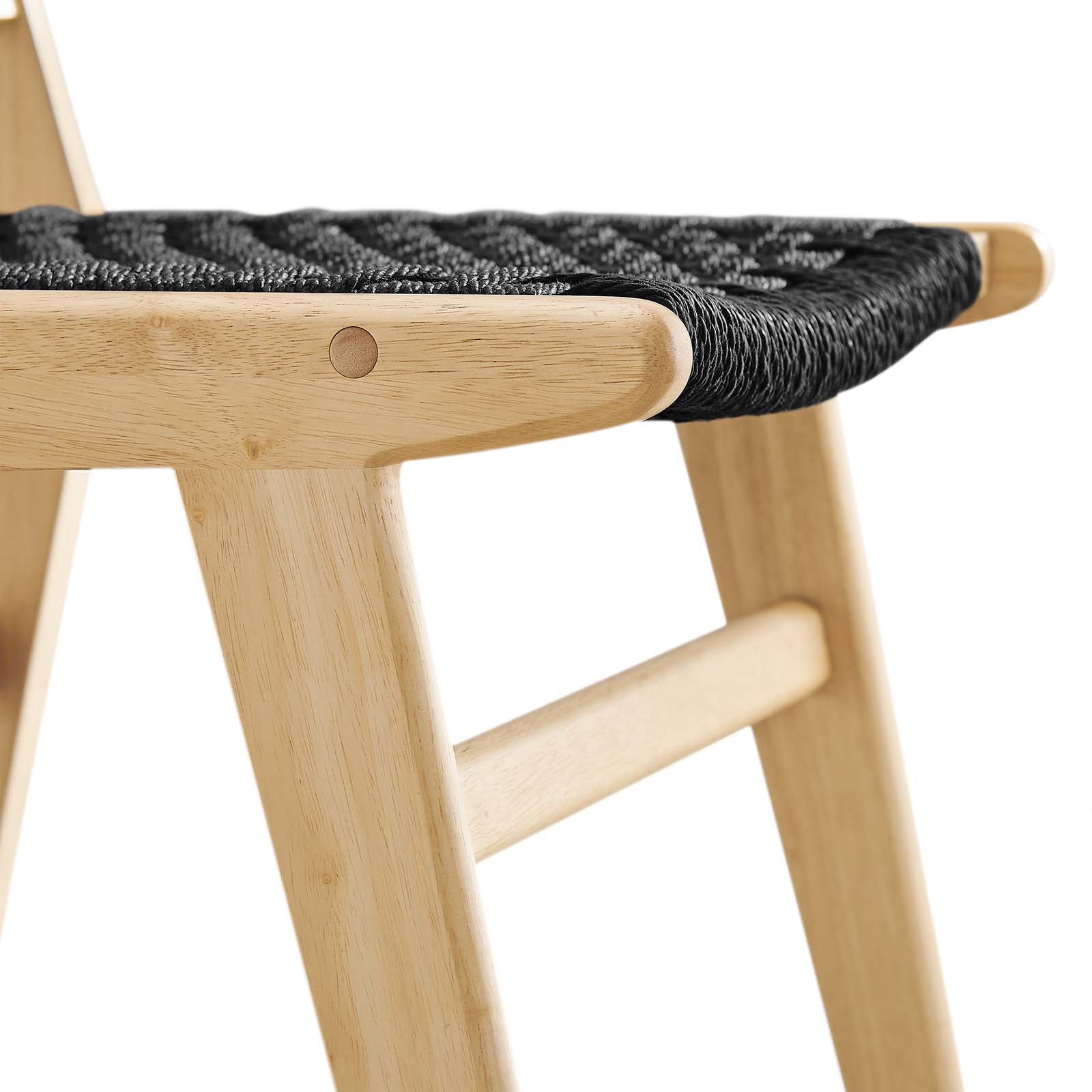 Saoirse Woven Rope Wood Dining Side Chair - Set of 2 - East Shore Modern Home Furnishings