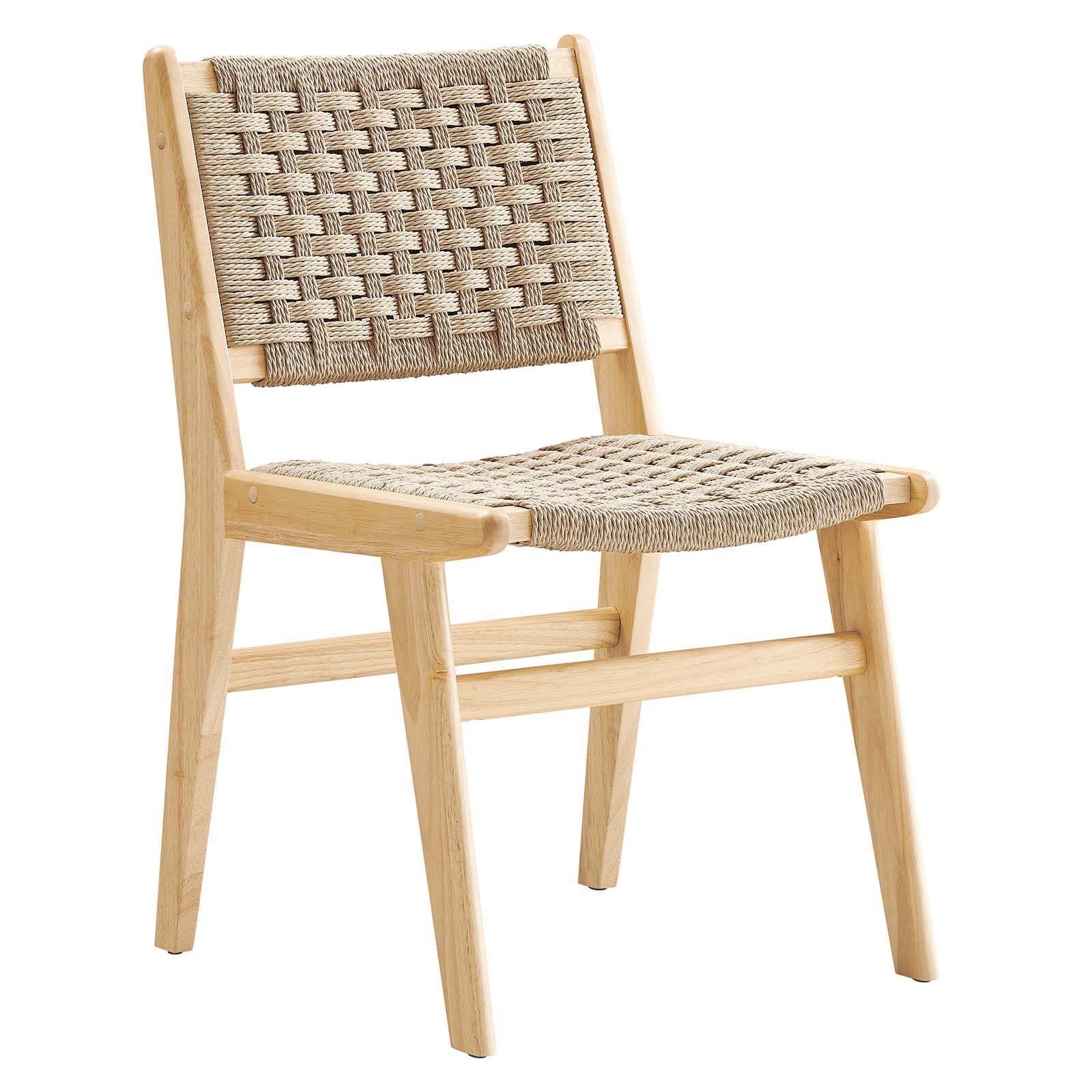Saoirse Woven Rope Wood Dining Side Chair - Set of 2 - East Shore Modern Home Furnishings