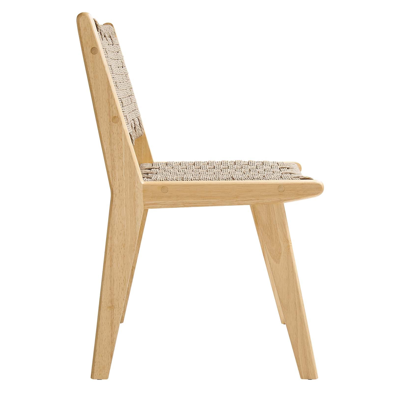 Saoirse Woven Rope Wood Dining Side Chair - Set of 2 - East Shore Modern Home Furnishings