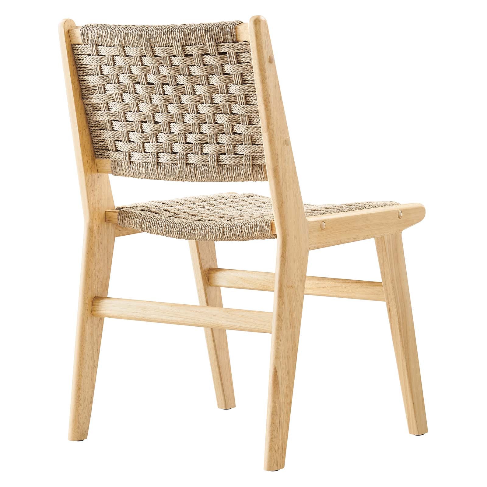 Saoirse Woven Rope Wood Dining Side Chair - Set of 2 - East Shore Modern Home Furnishings