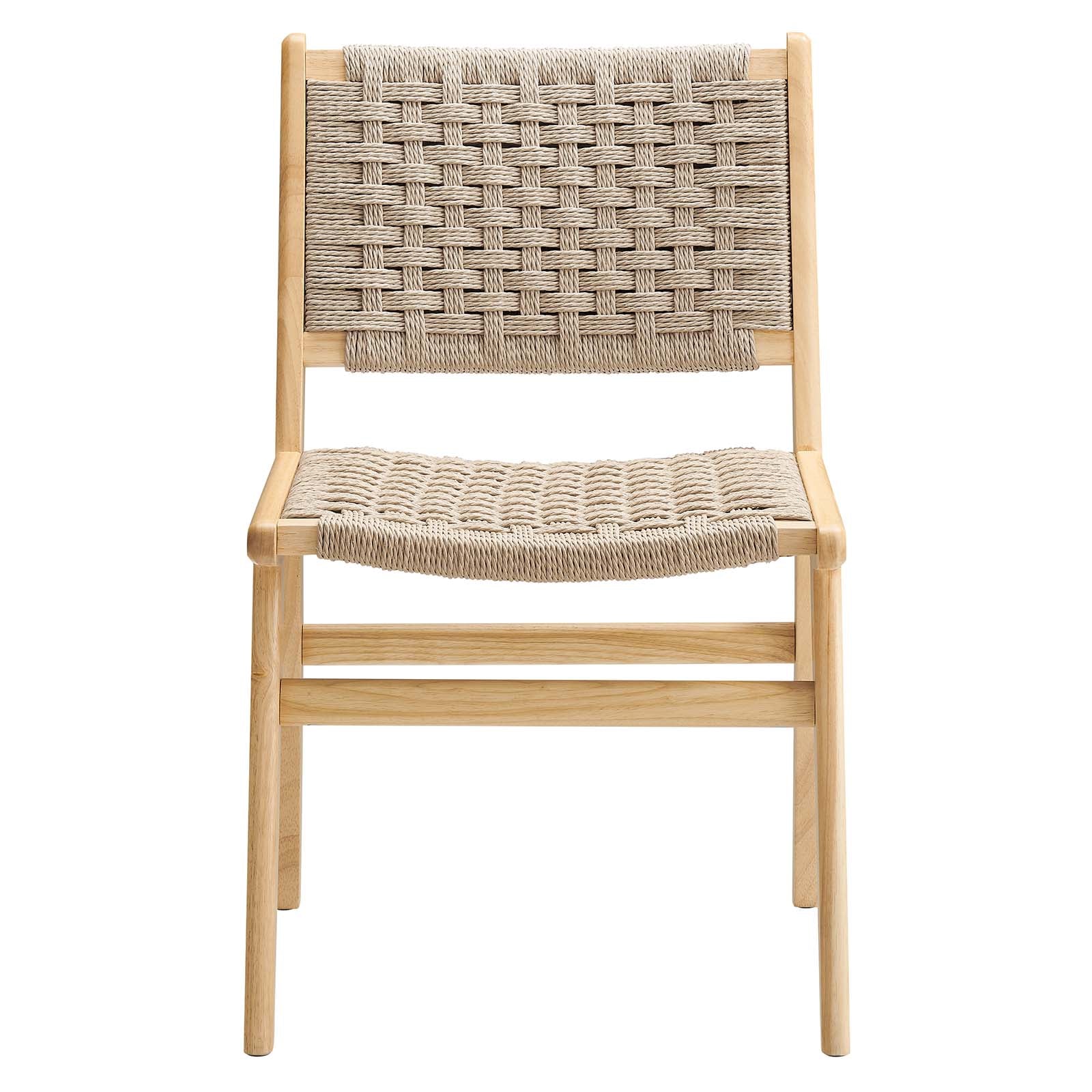 Saoirse Woven Rope Wood Dining Side Chair - Set of 2 - East Shore Modern Home Furnishings