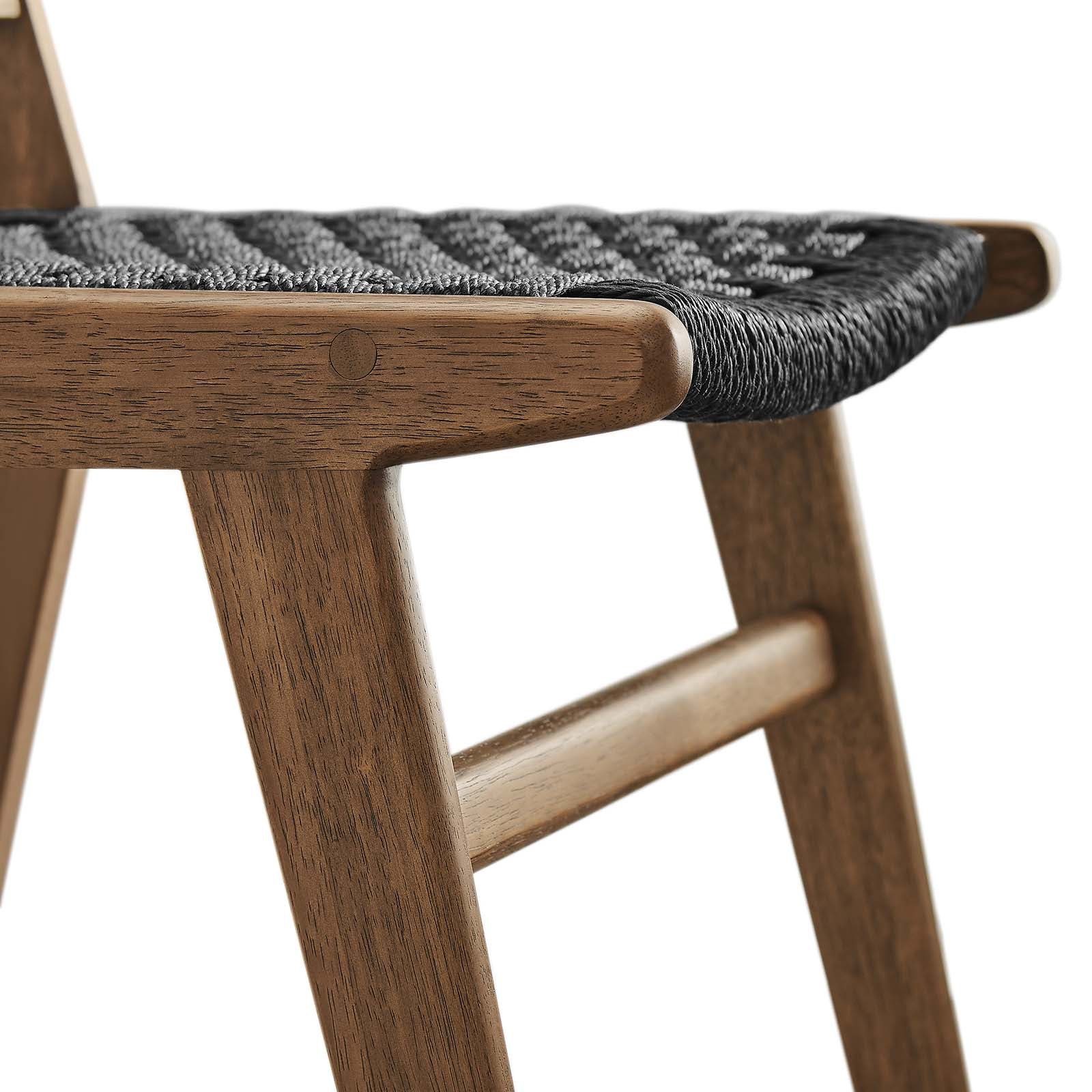 Saoirse Woven Rope Wood Dining Side Chair - Set of 2 - East Shore Modern Home Furnishings