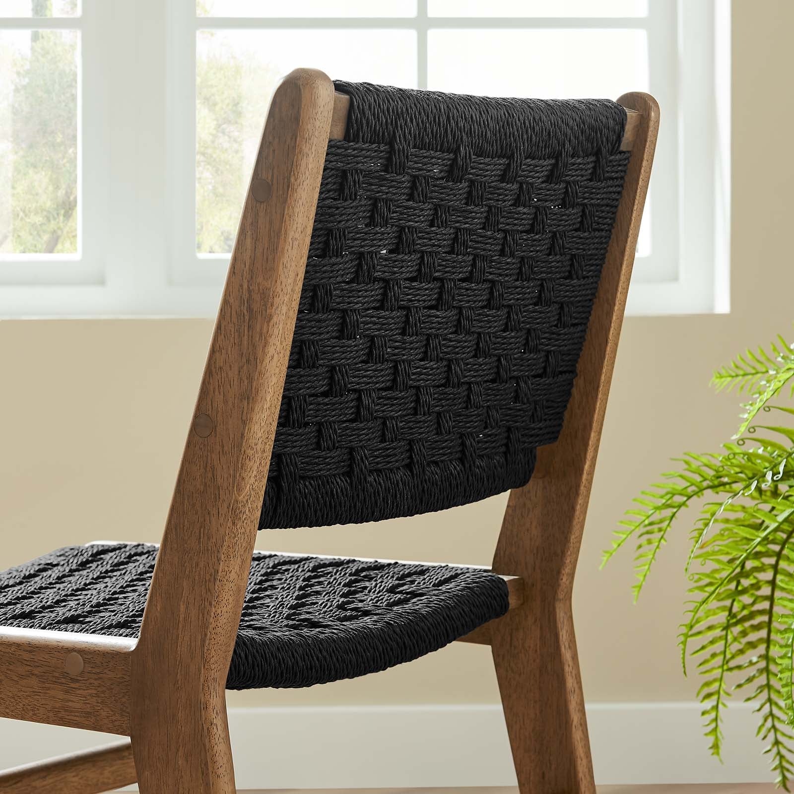 Saoirse Woven Rope Wood Dining Side Chair - Set of 2 - East Shore Modern Home Furnishings