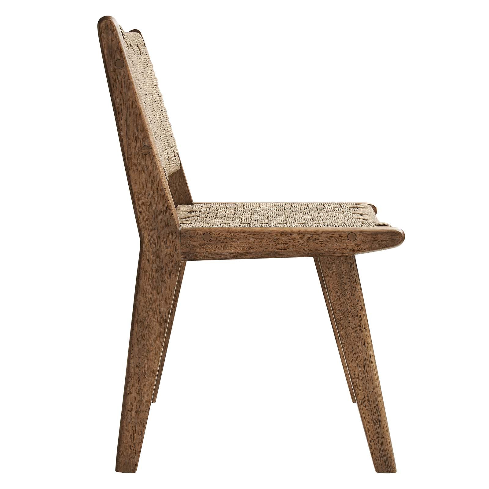 Saoirse Woven Rope Wood Dining Side Chair - Set of 2 - East Shore Modern Home Furnishings