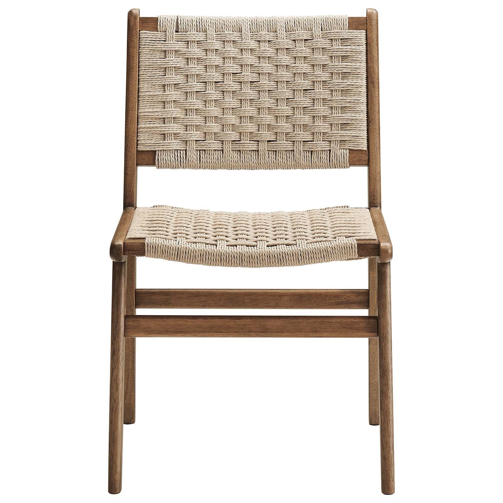 Saoirse Woven Rope Wood Dining Side Chair - Set of 2 - East Shore Modern Home Furnishings