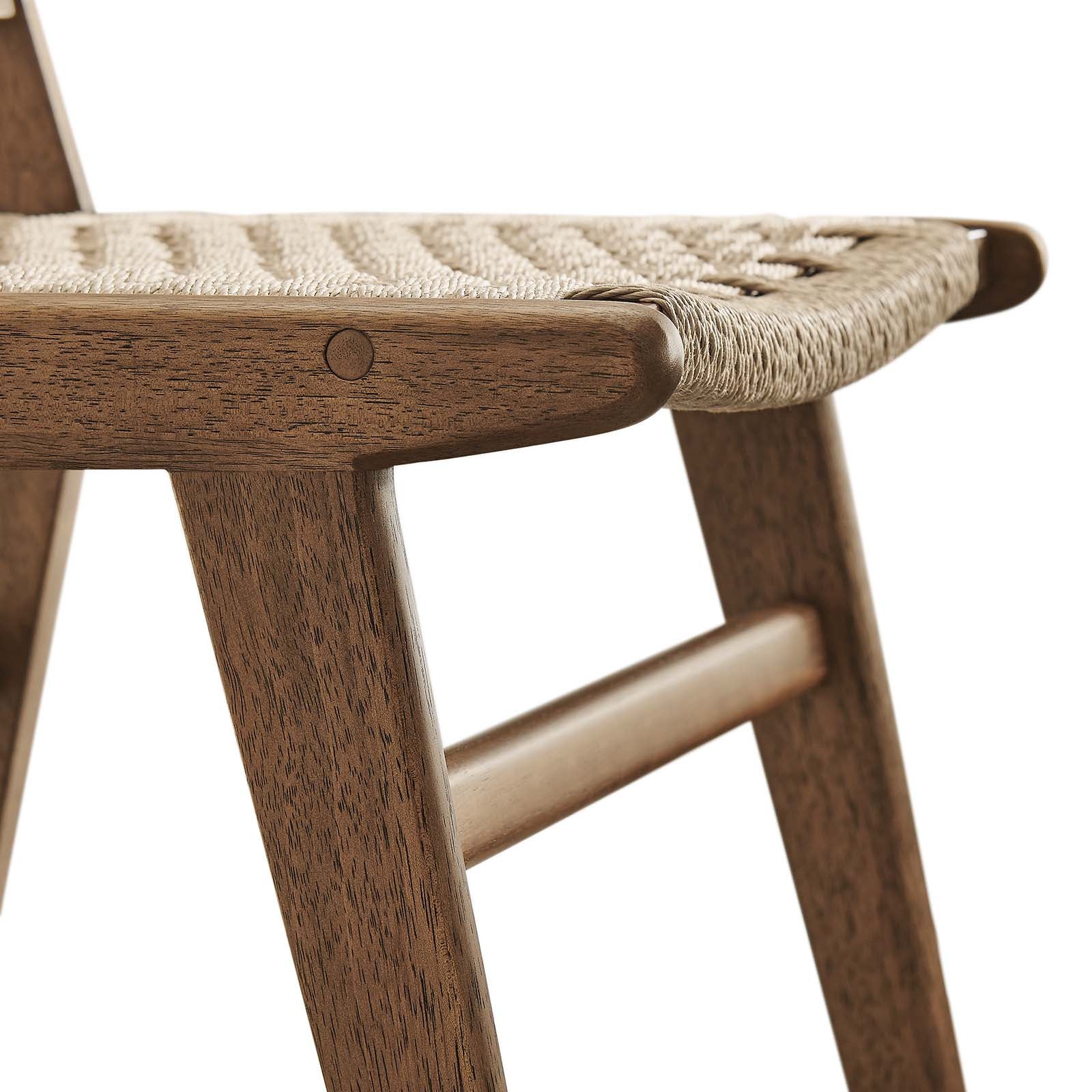 Saoirse Woven Rope Wood Dining Side Chair - Set of 2 - East Shore Modern Home Furnishings