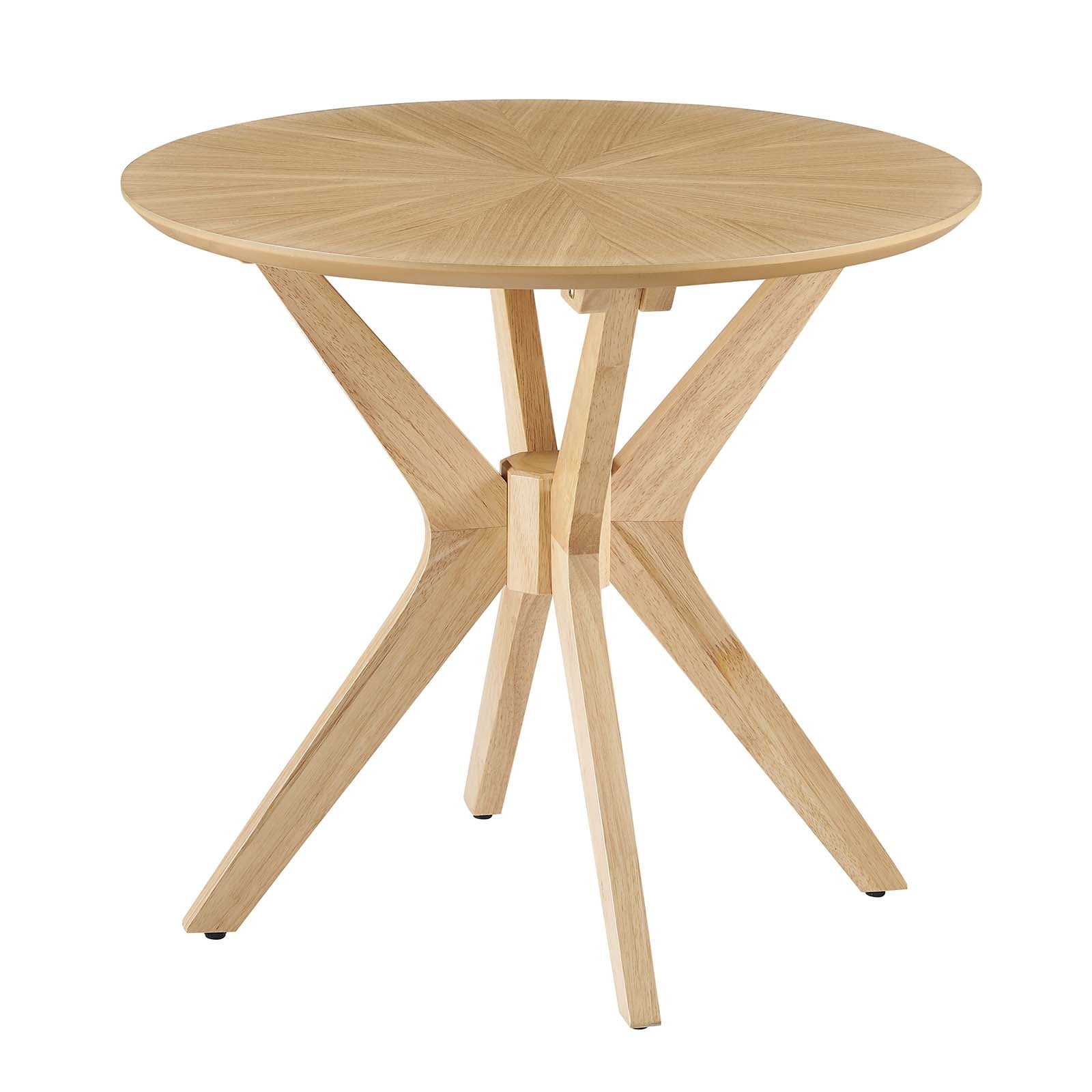 Crossroads 24” Round Wood Side Table - East Shore Modern Home Furnishings