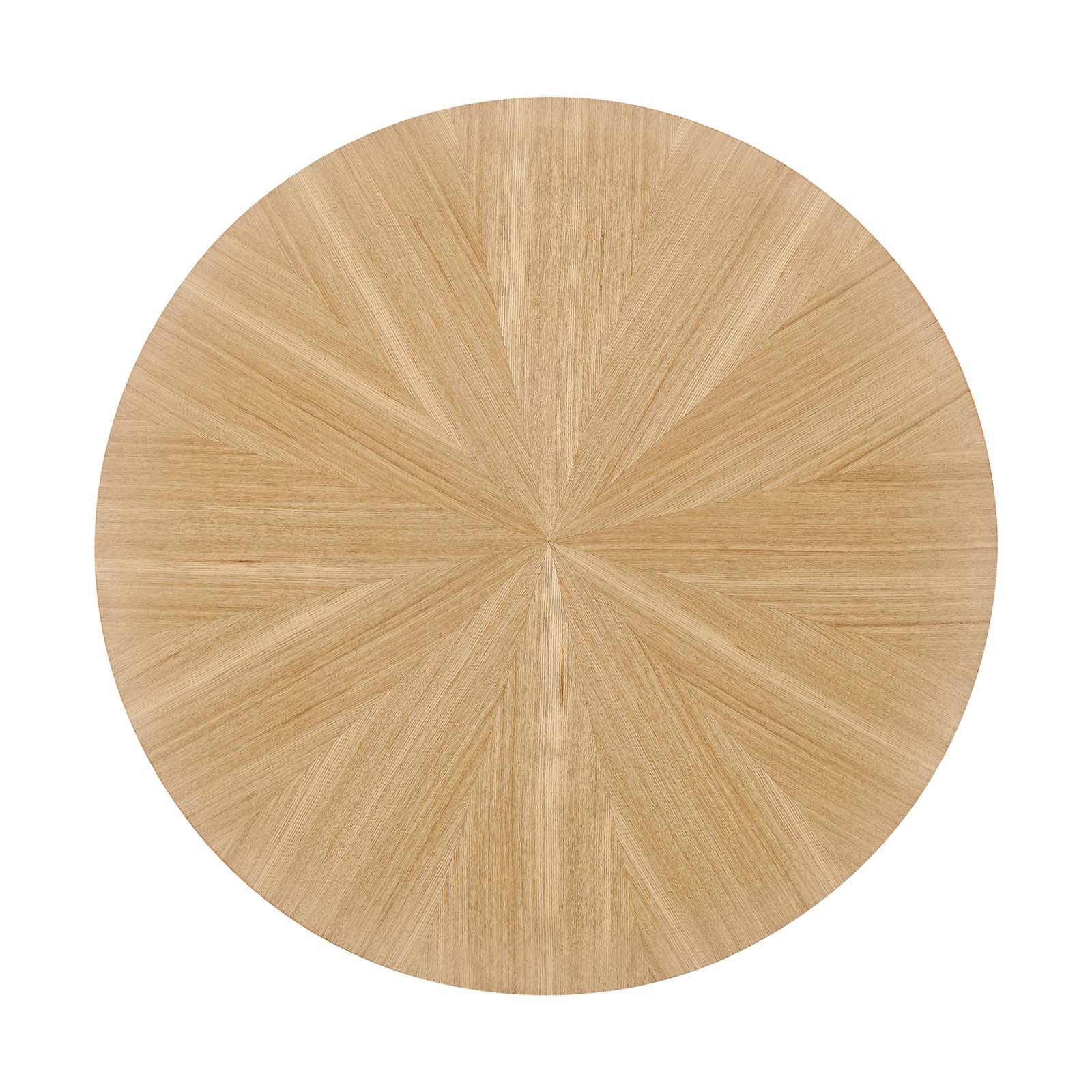 Crossroads 24” Round Wood Side Table - East Shore Modern Home Furnishings