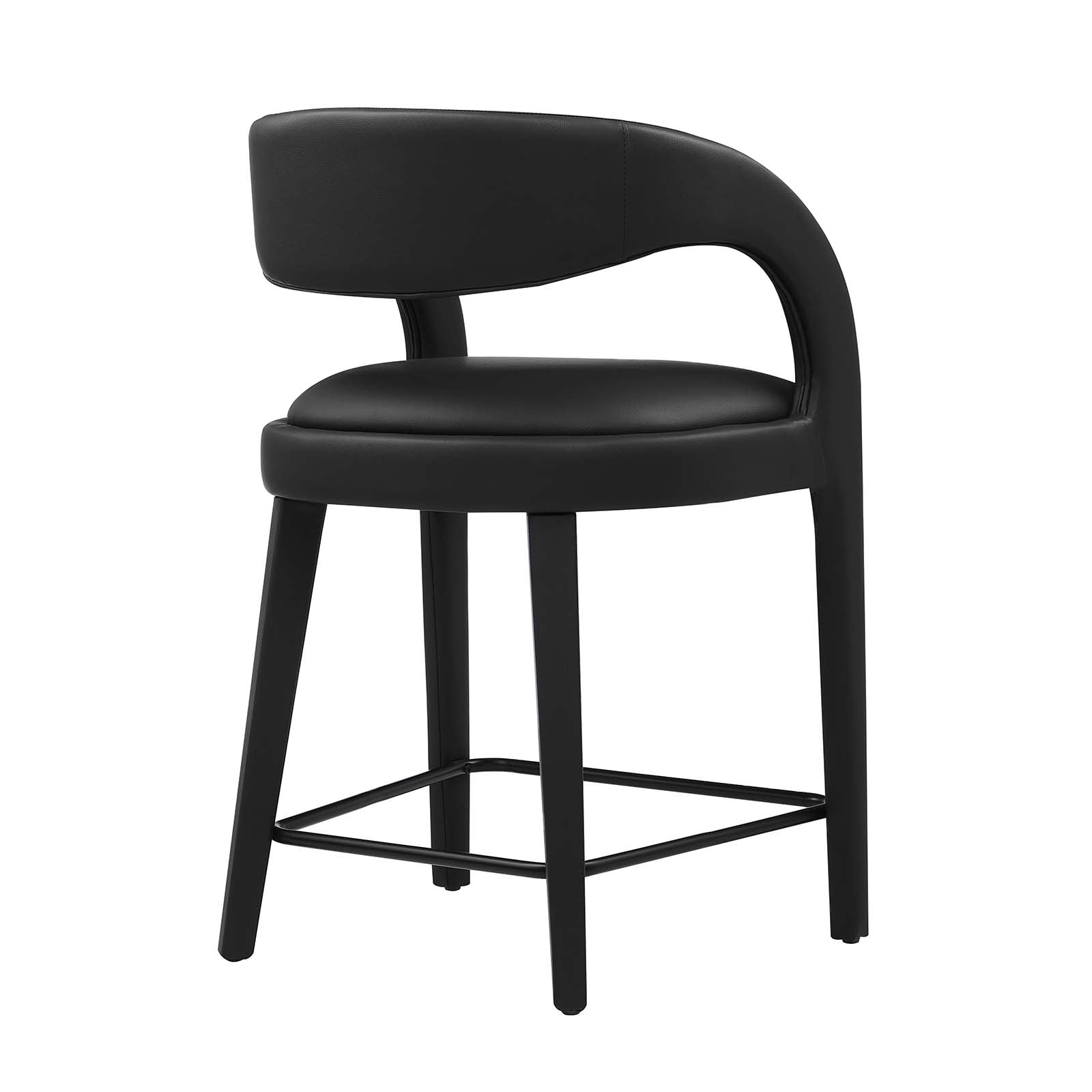 Pinnacle Vegan Leather Counter Stool Set of Two - East Shore Modern Home Furnishings