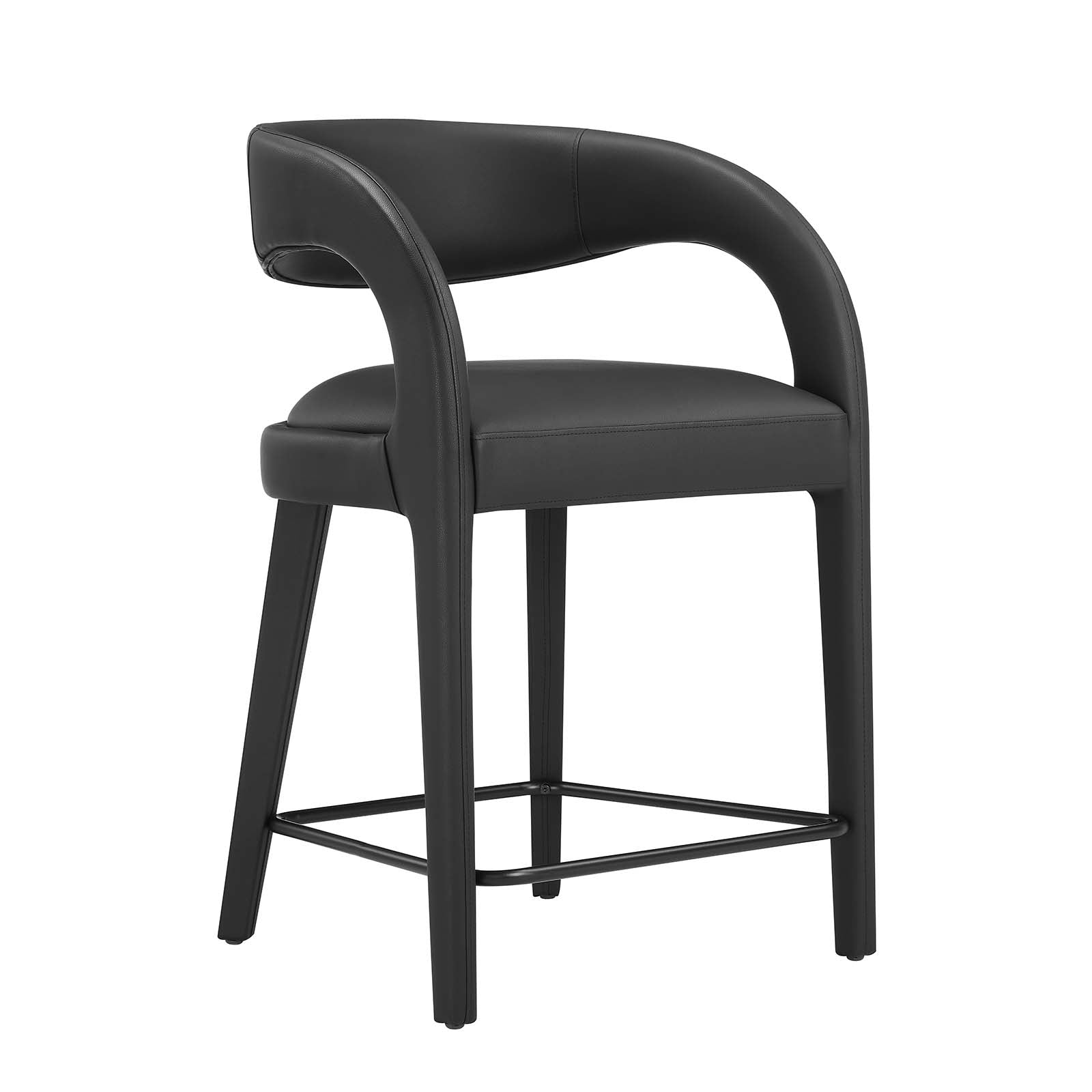 Pinnacle Vegan Leather Counter Stool Set of Two - East Shore Modern Home Furnishings