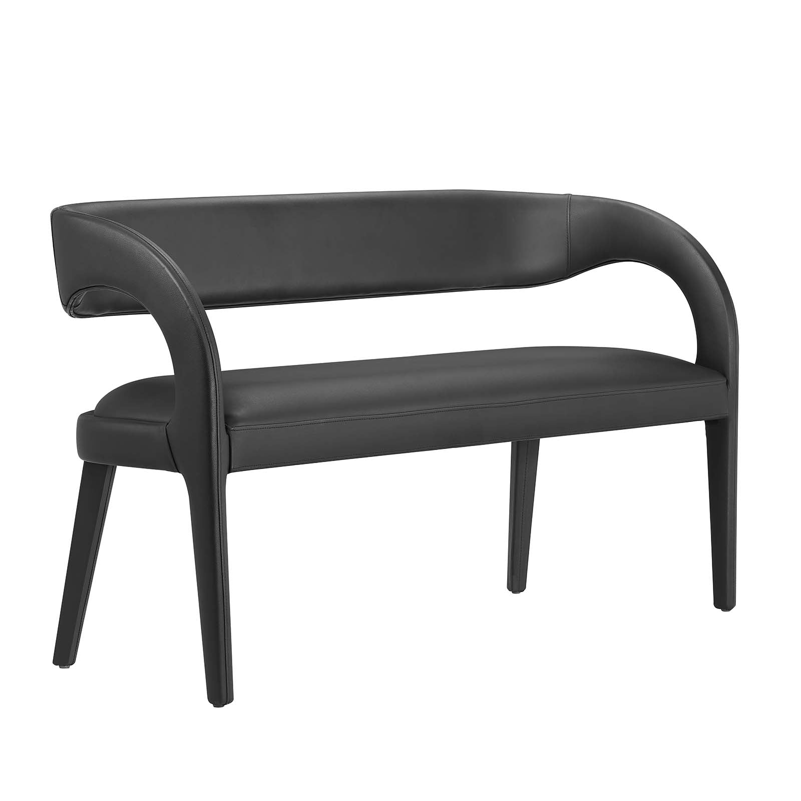 Pinnacle Vegan Leather Accent Bench