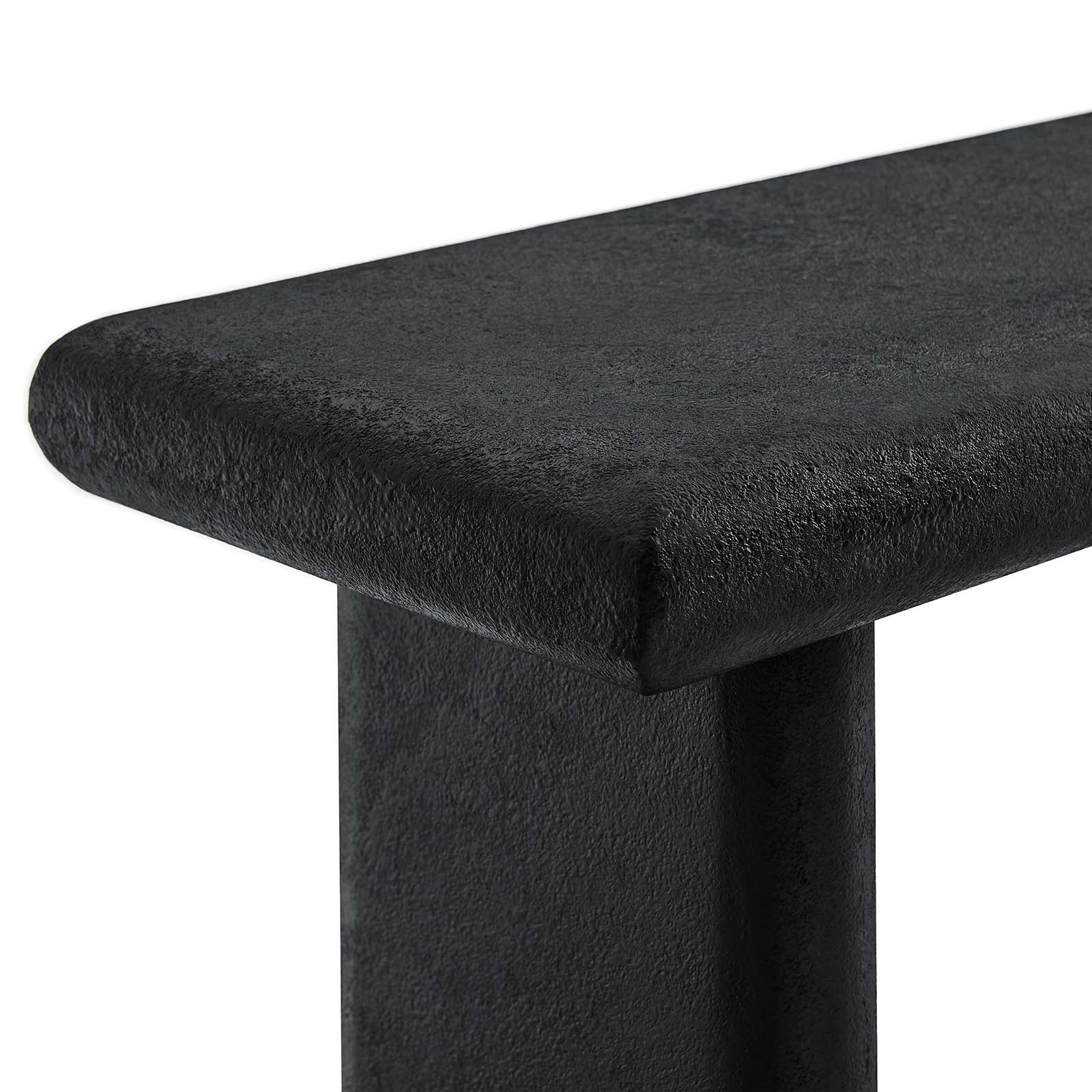Relic Concrete Textured Console Table - East Shore Modern Home Furnishings