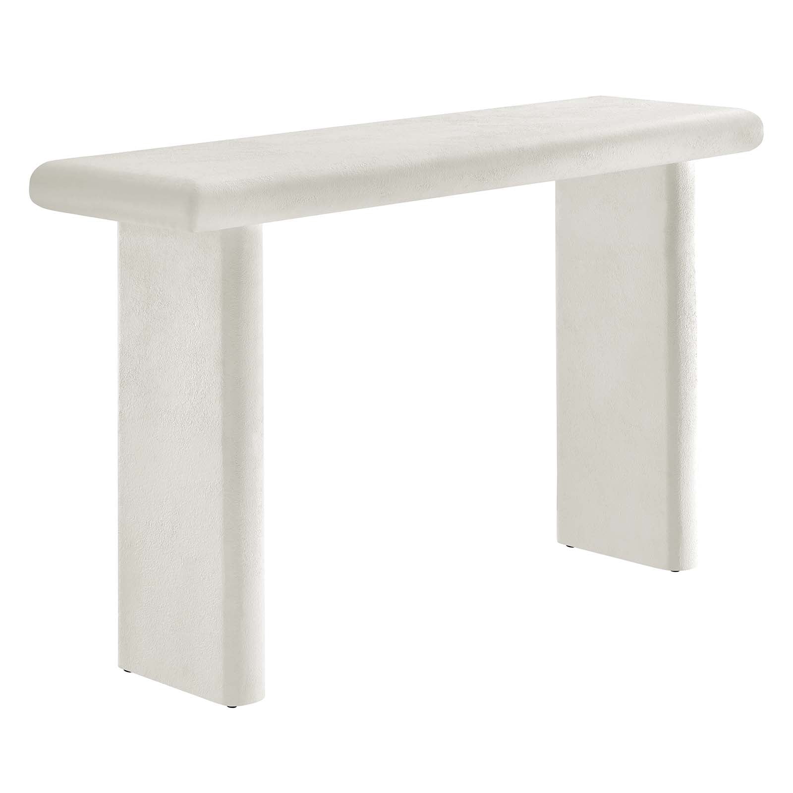 Relic Concrete Textured Console Table - East Shore Modern Home Furnishings