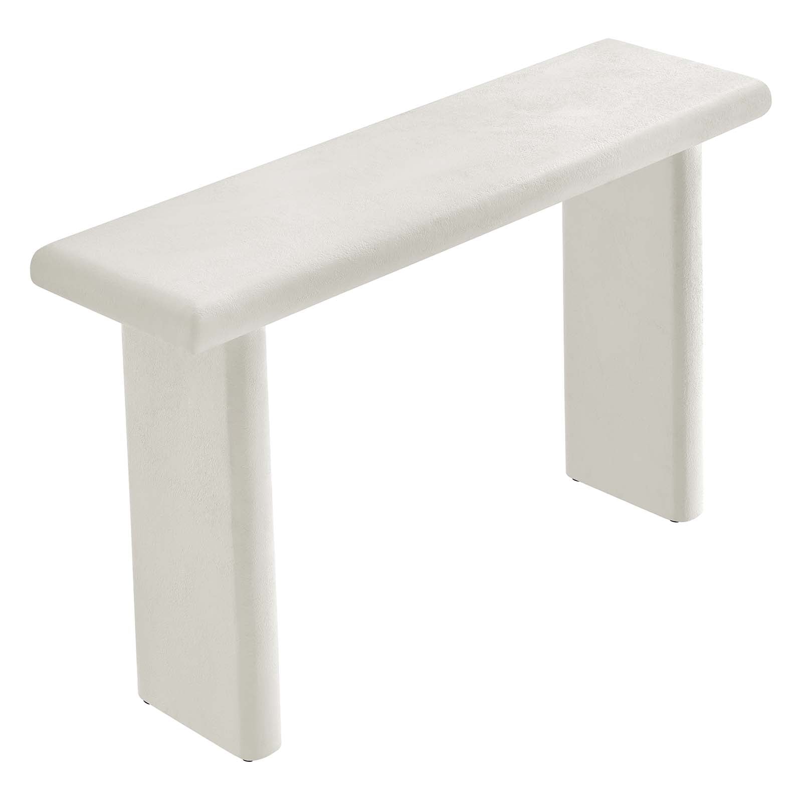 Relic Concrete Textured Console Table - East Shore Modern Home Furnishings