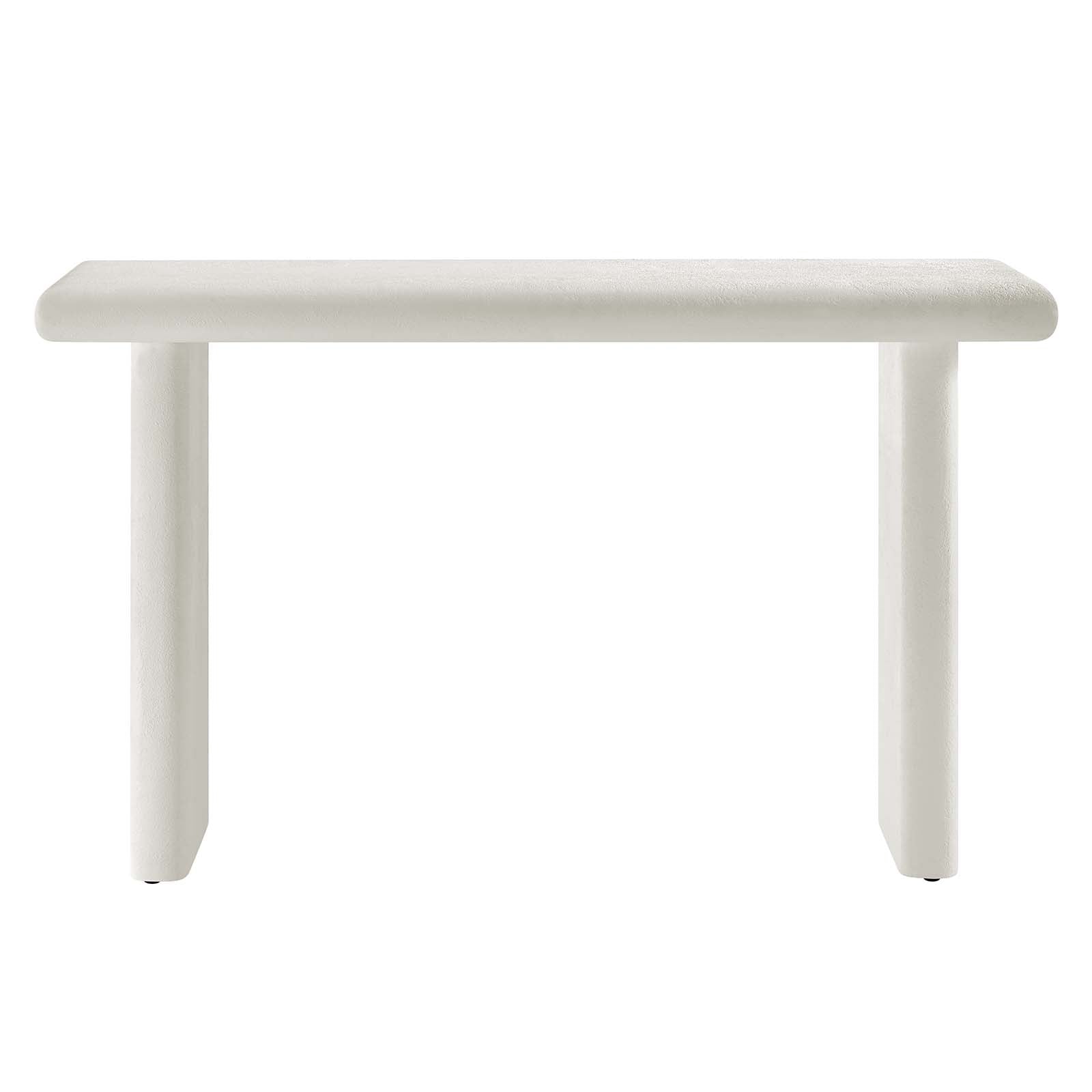Relic Concrete Textured Console Table - East Shore Modern Home Furnishings