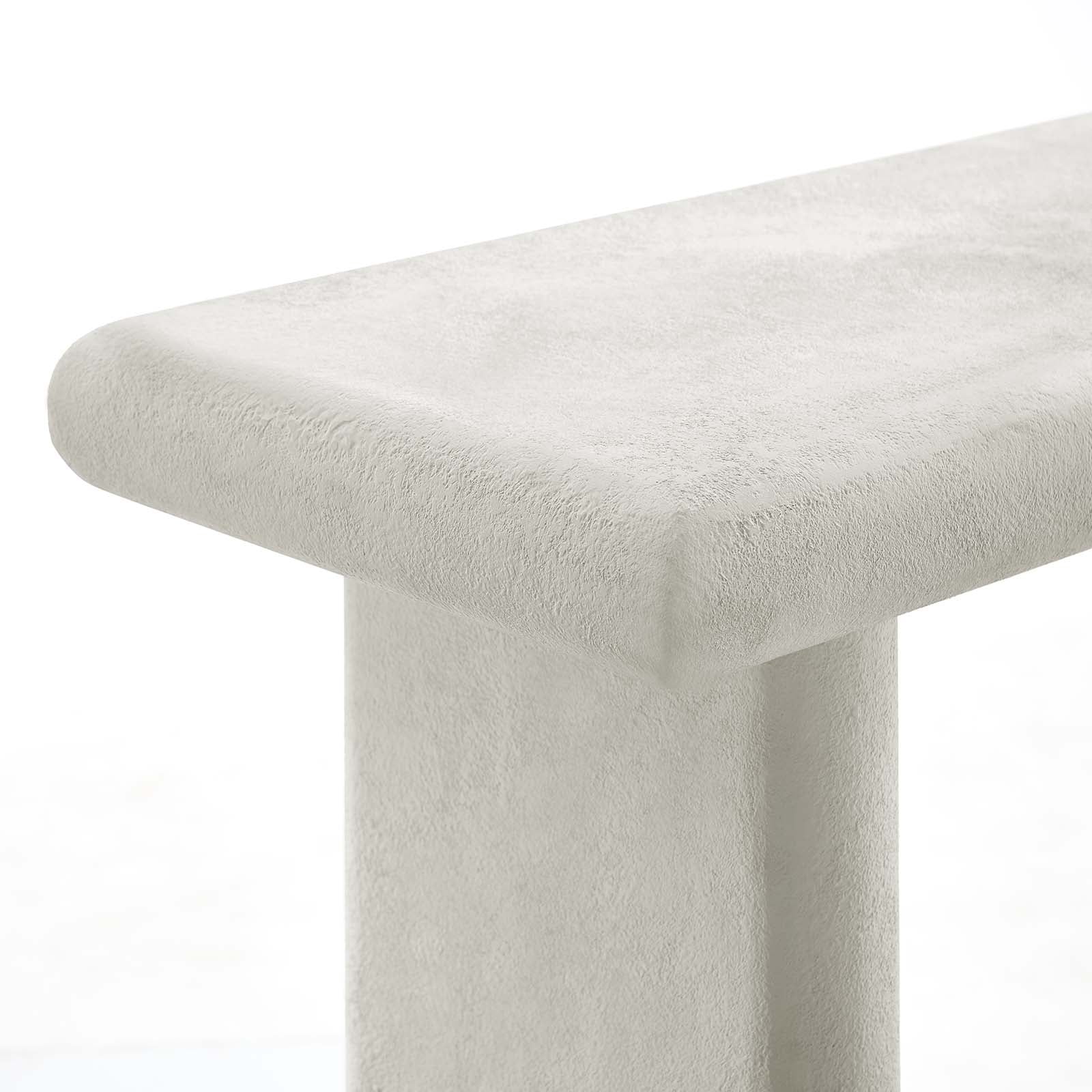 Relic Concrete Textured Console Table - East Shore Modern Home Furnishings