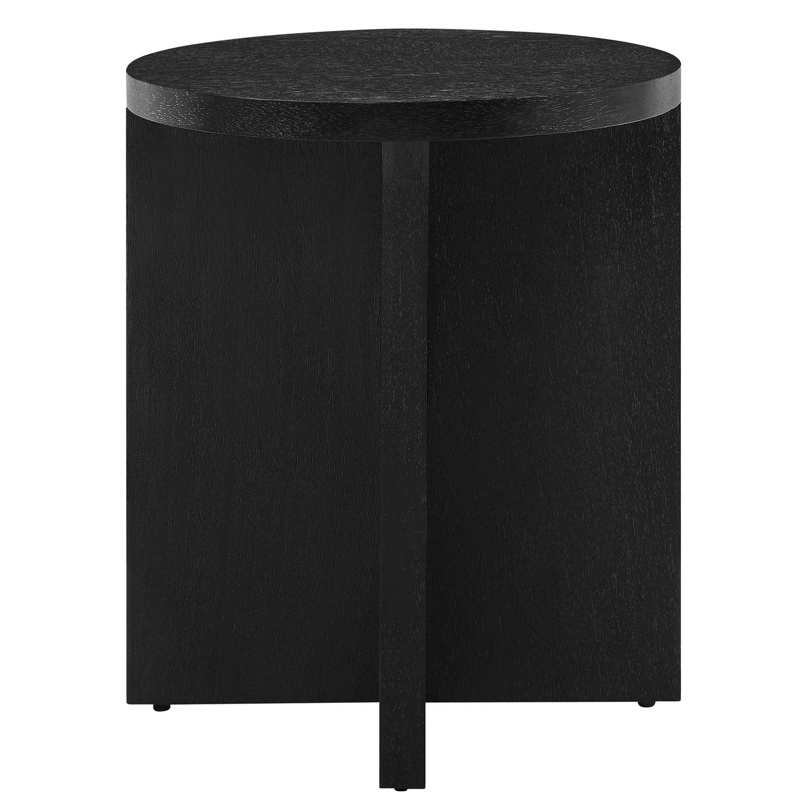 Silas Round Wood Side Table - East Shore Modern Home Furnishings