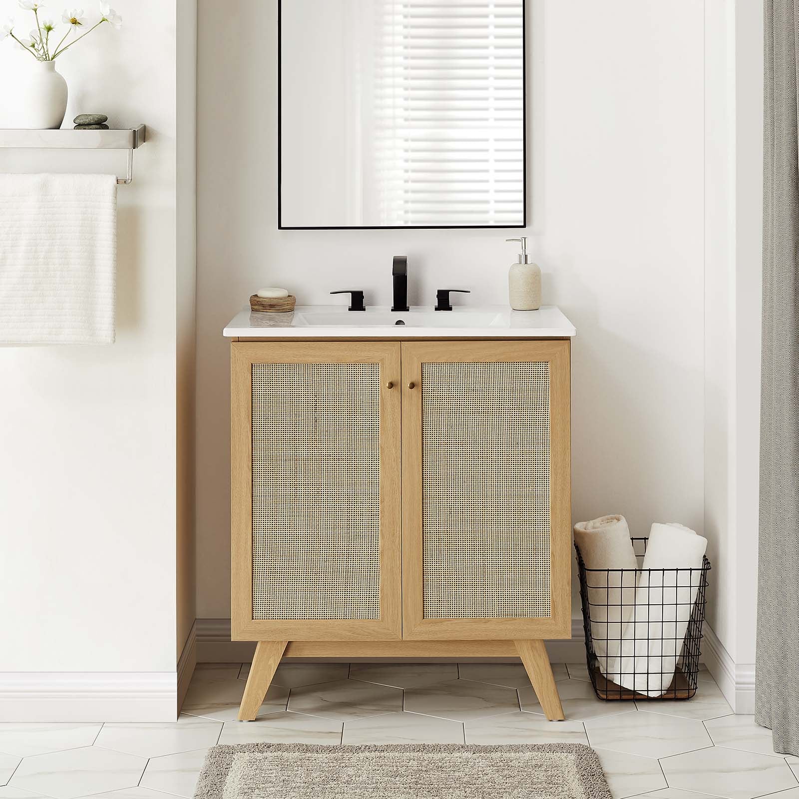 Soma 30” Bathroom Vanity Cabinet (Sink Basin Not Included) - East Shore Modern Home Furnishings