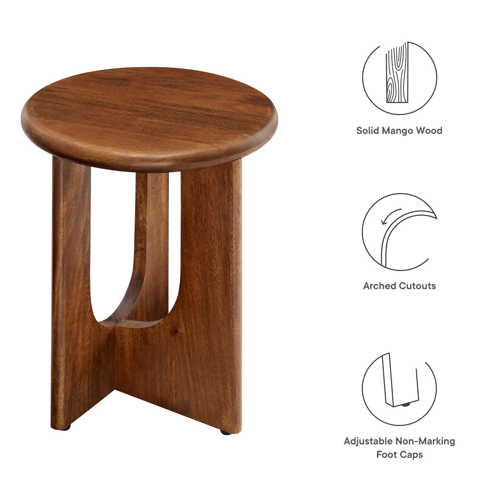 Rivian Round Side Table - East Shore Modern Home Furnishings
