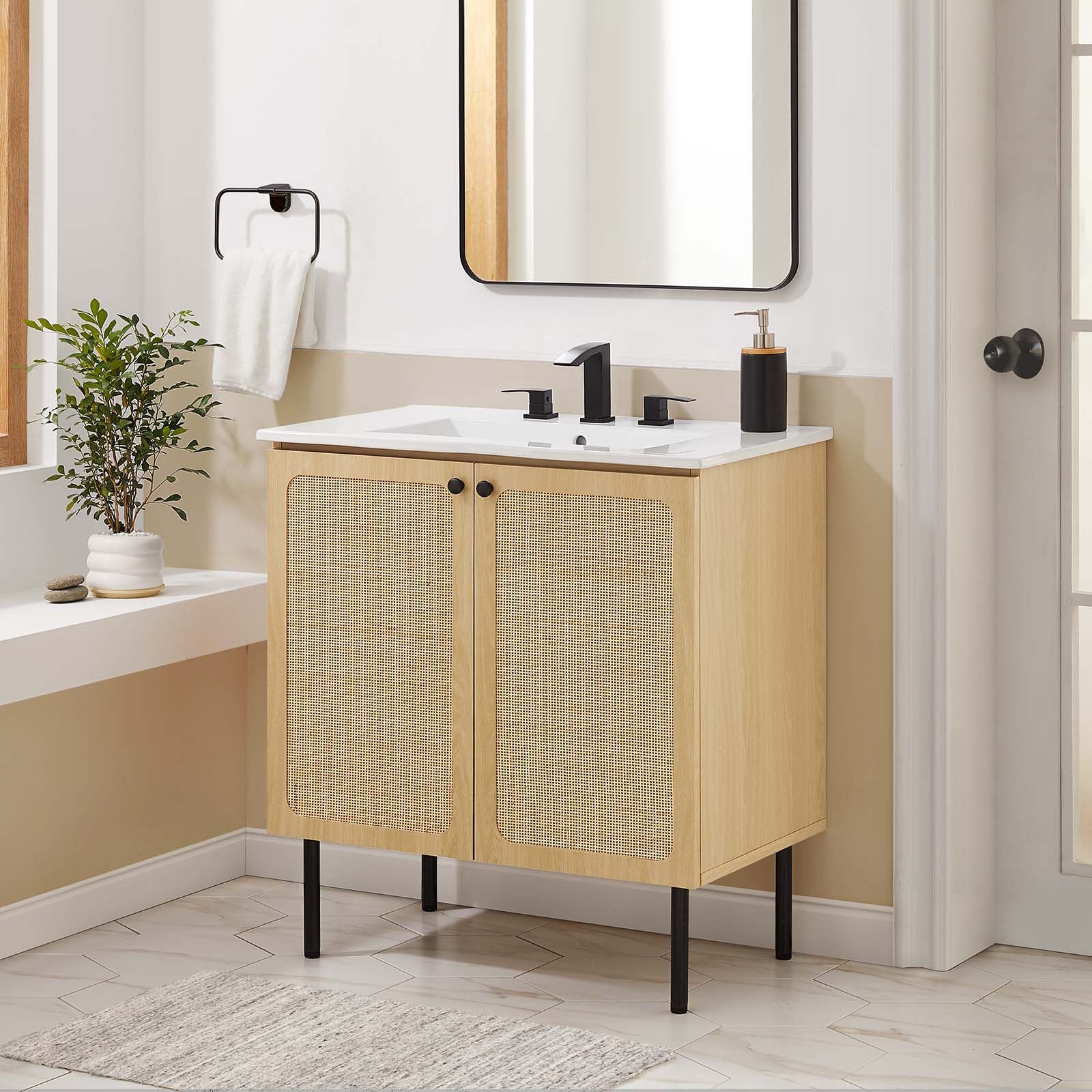 Chaucer 30" Bathroom Vanity Cabinet (Sink Basin Not Included) - East Shore Modern Home Furnishings