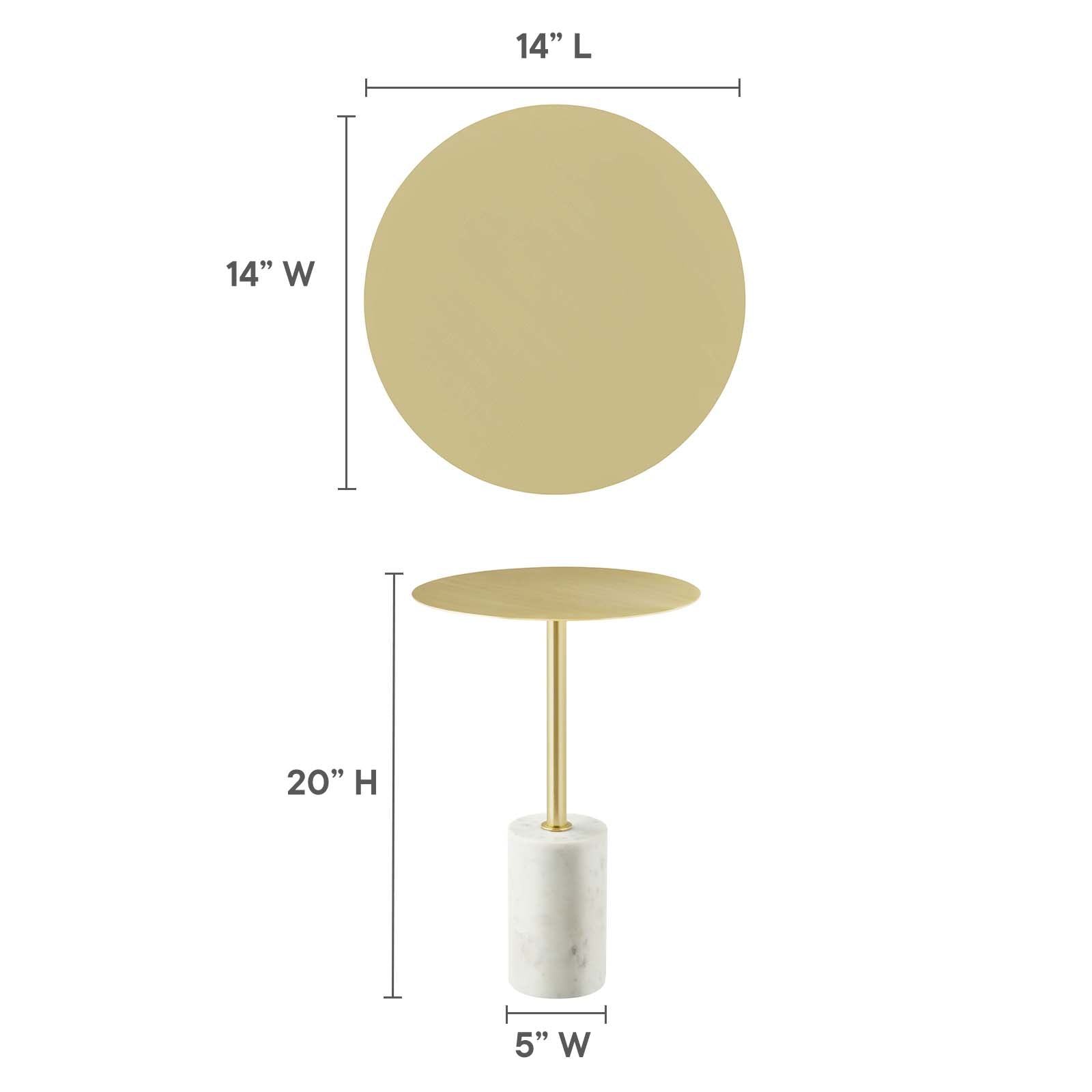 Lyric Round Side Table - East Shore Modern Home Furnishings