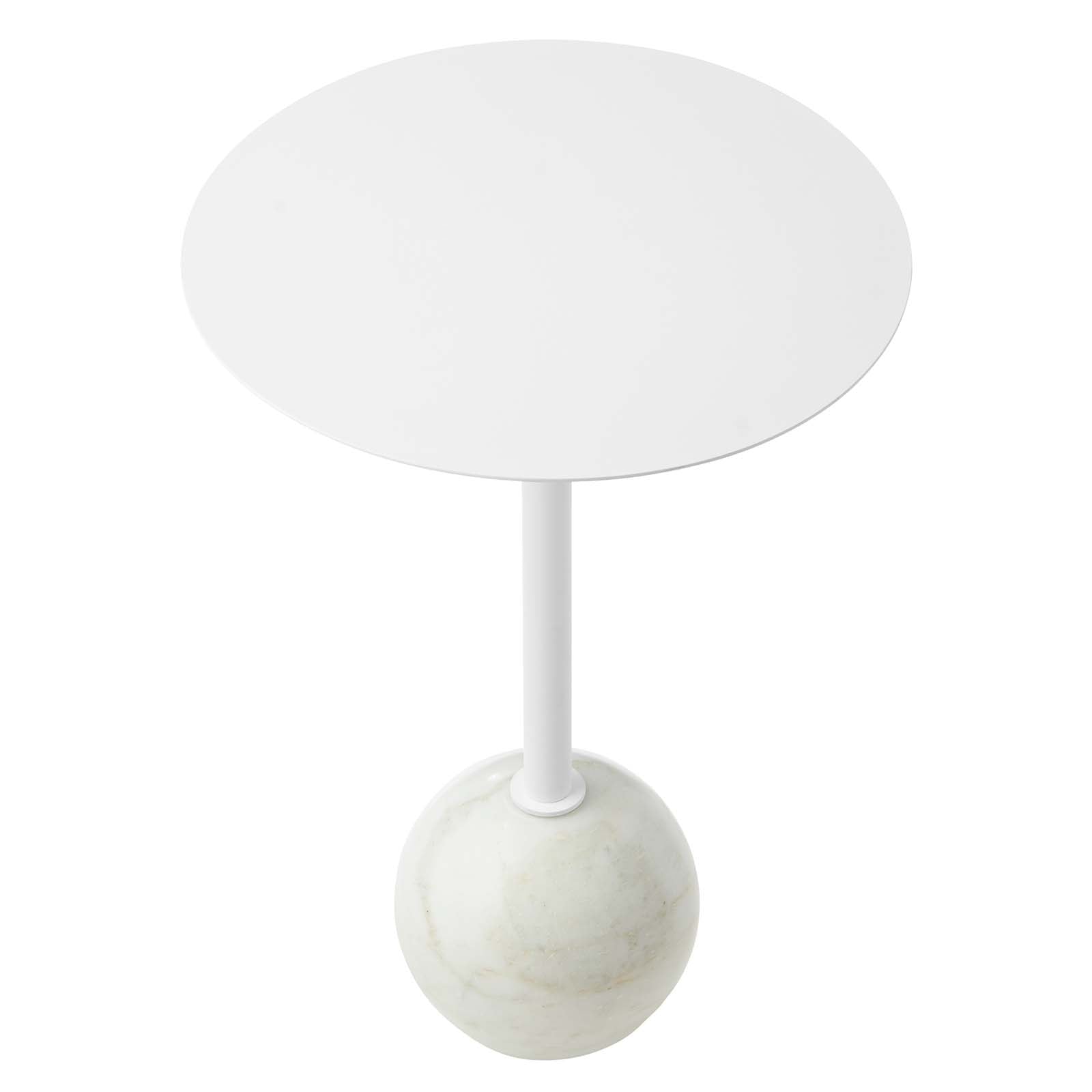 Aliza Round Acacia Wood Side Table - East Shore Modern Home Furnishings