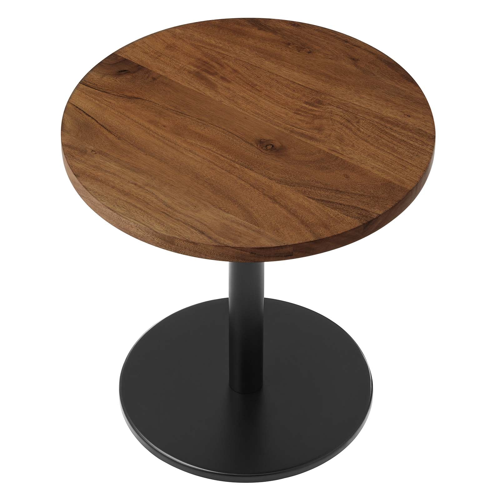 Viva Round Acacia Wood Side Table - East Shore Modern Home Furnishings