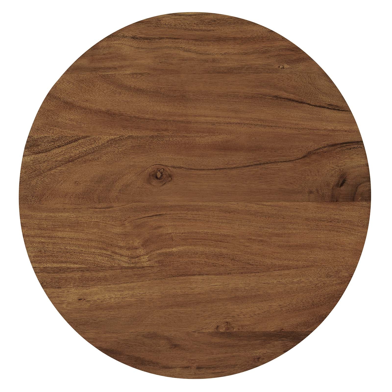 Viva Round Acacia Wood Side Table - East Shore Modern Home Furnishings