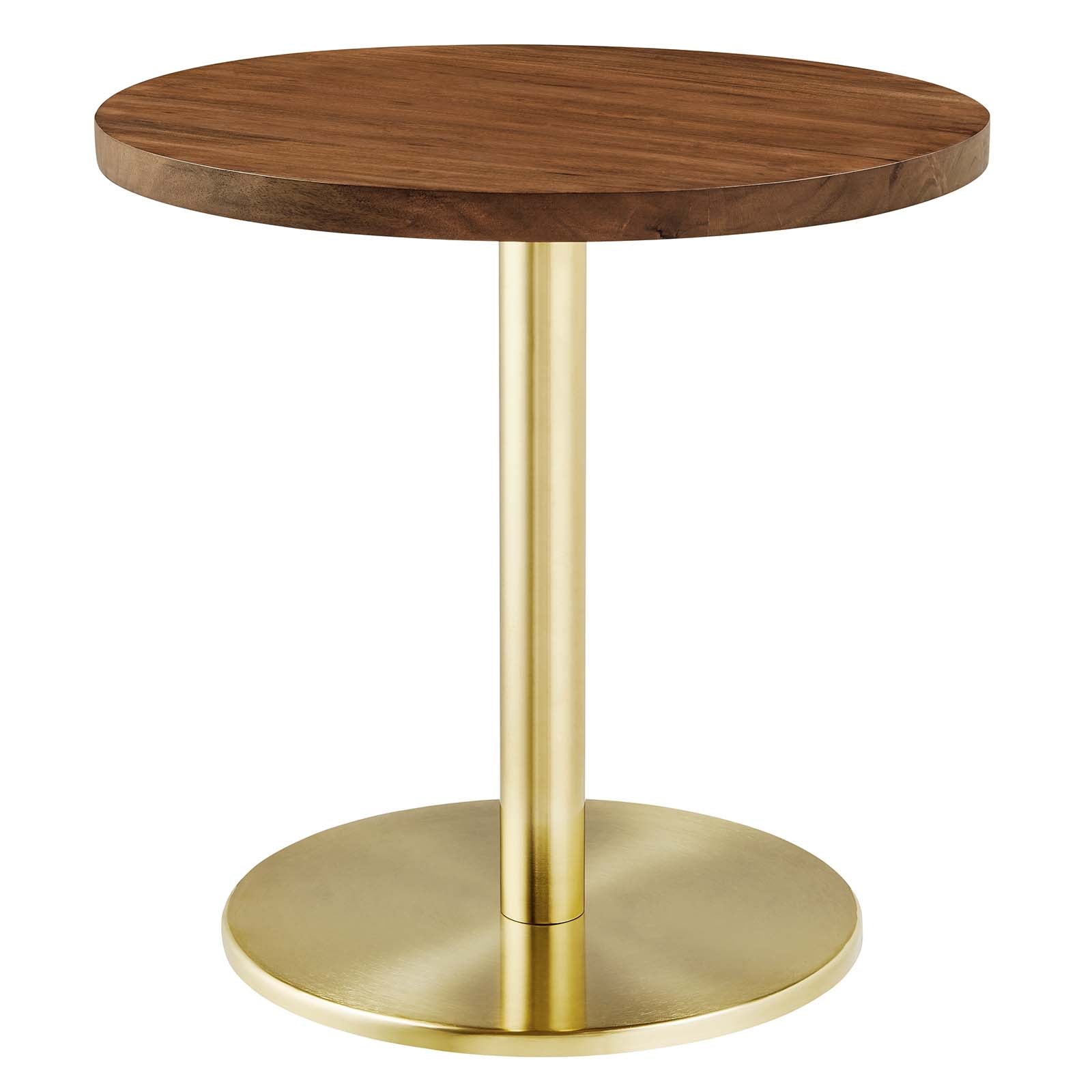 Viva Round Acacia Wood Side Table - East Shore Modern Home Furnishings