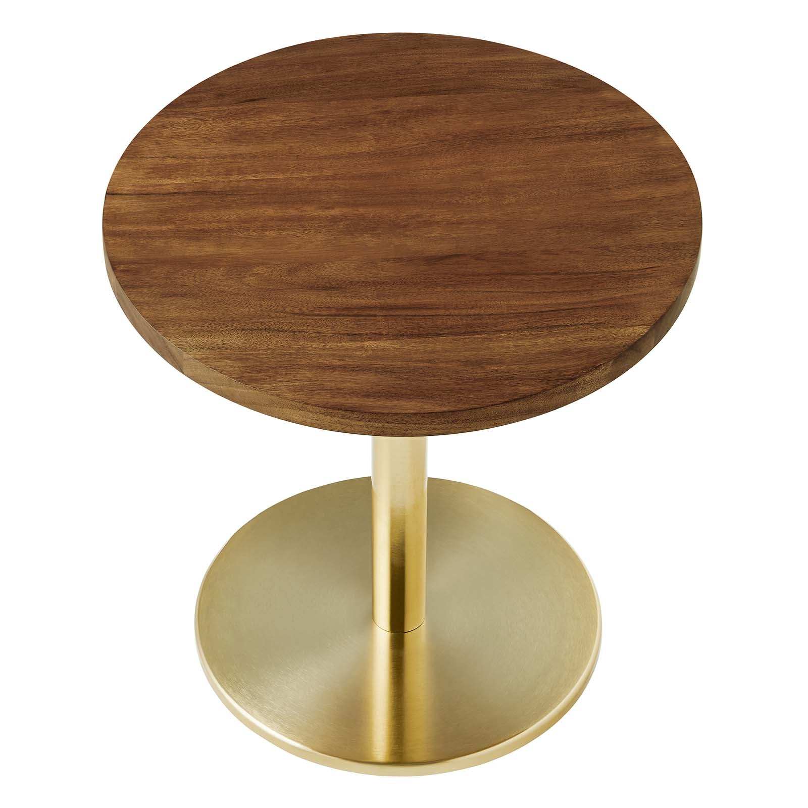 Viva Round Acacia Wood Side Table - East Shore Modern Home Furnishings