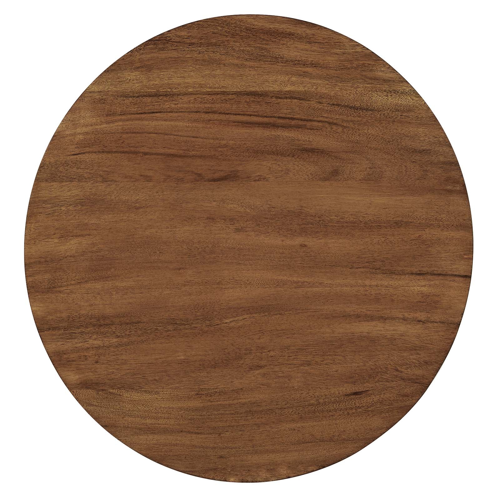 Viva Round Acacia Wood Side Table - East Shore Modern Home Furnishings