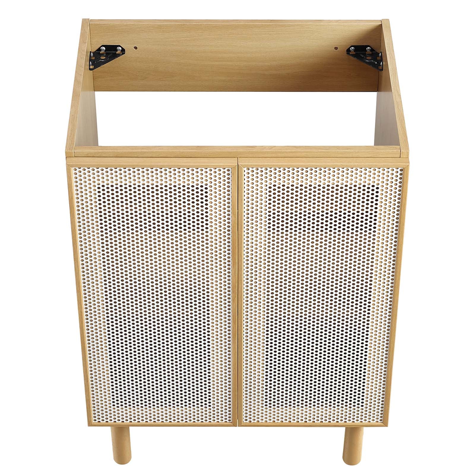 Calla 24" Perforated Metal Bathroom Vanity Cabinet (Sink Basin Not Included) - East Shore Modern Home Furnishings