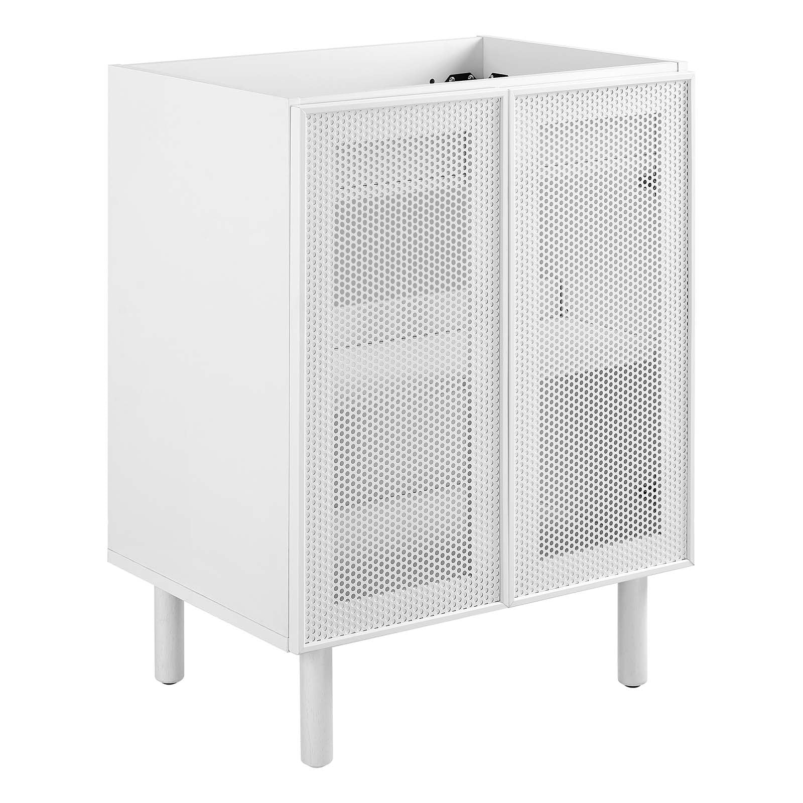 Calla 24" Perforated Metal Bathroom Vanity Cabinet (Sink Basin Not Included) - East Shore Modern Home Furnishings