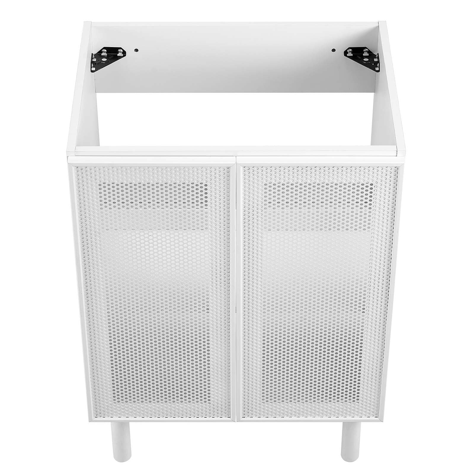 Calla 24" Perforated Metal Bathroom Vanity Cabinet (Sink Basin Not Included) - East Shore Modern Home Furnishings