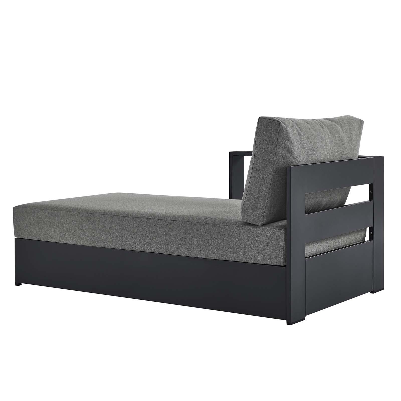 Tahoe Outdoor Patio Powder-Coated Aluminum Modular Left-Facing Chaise Lounge - East Shore Modern Home Furnishings