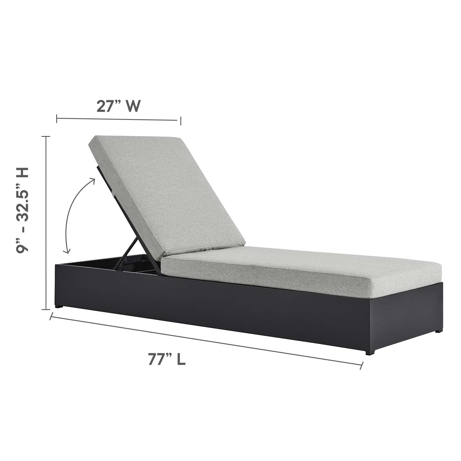 Tahoe Outdoor Patio Powder-Coated Aluminum 3-Piece Chaise Lounge Set - East Shore Modern Home Furnishings