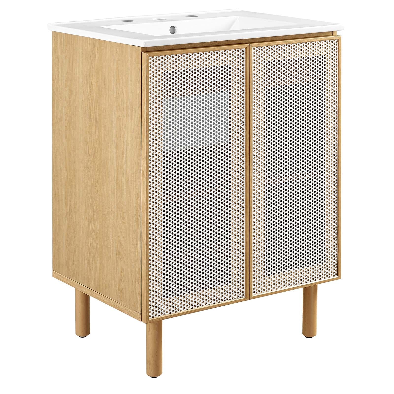 Calla 24" Perforated Metal Bathroom Vanity - East Shore Modern Home Furnishings