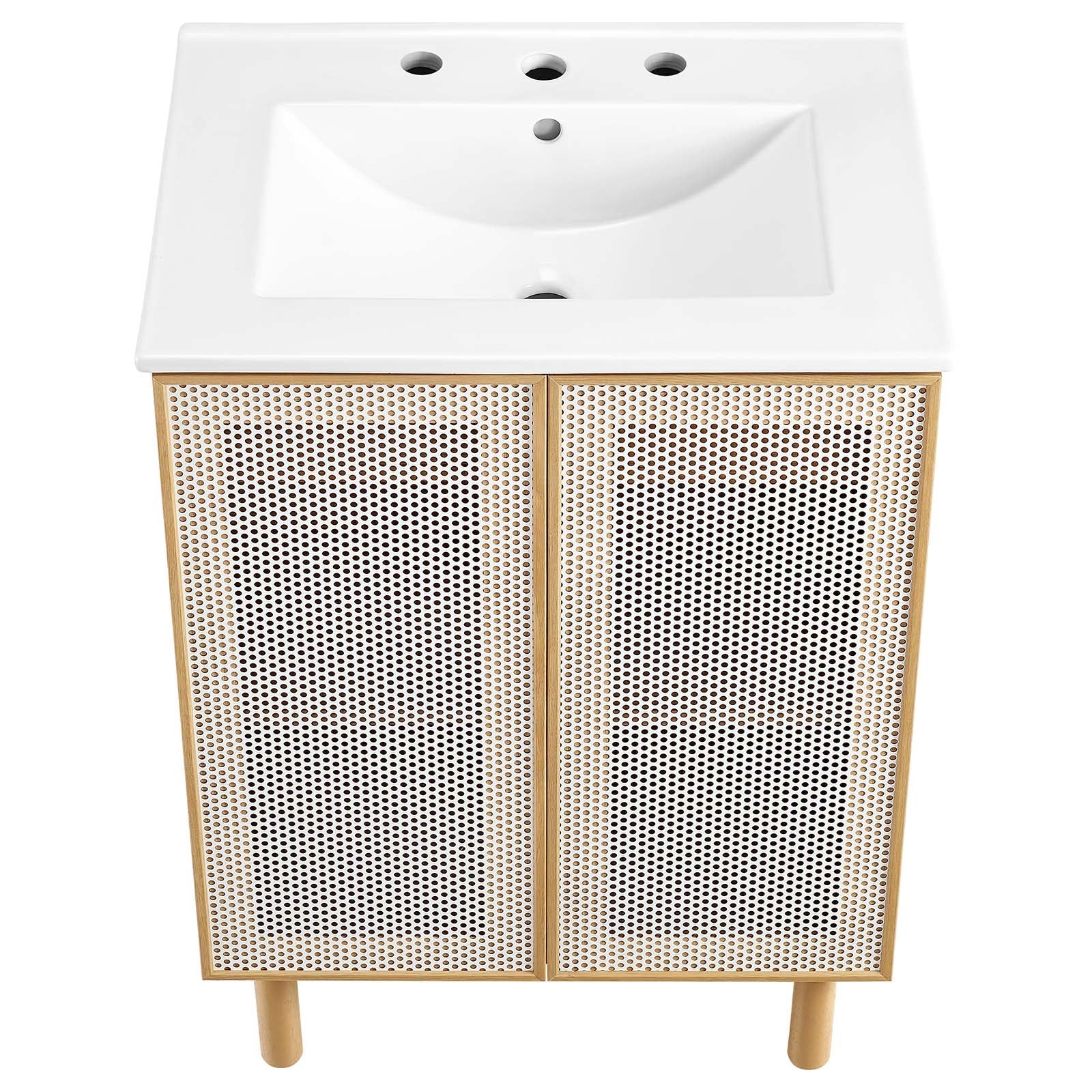 Calla 24" Perforated Metal Bathroom Vanity - East Shore Modern Home Furnishings