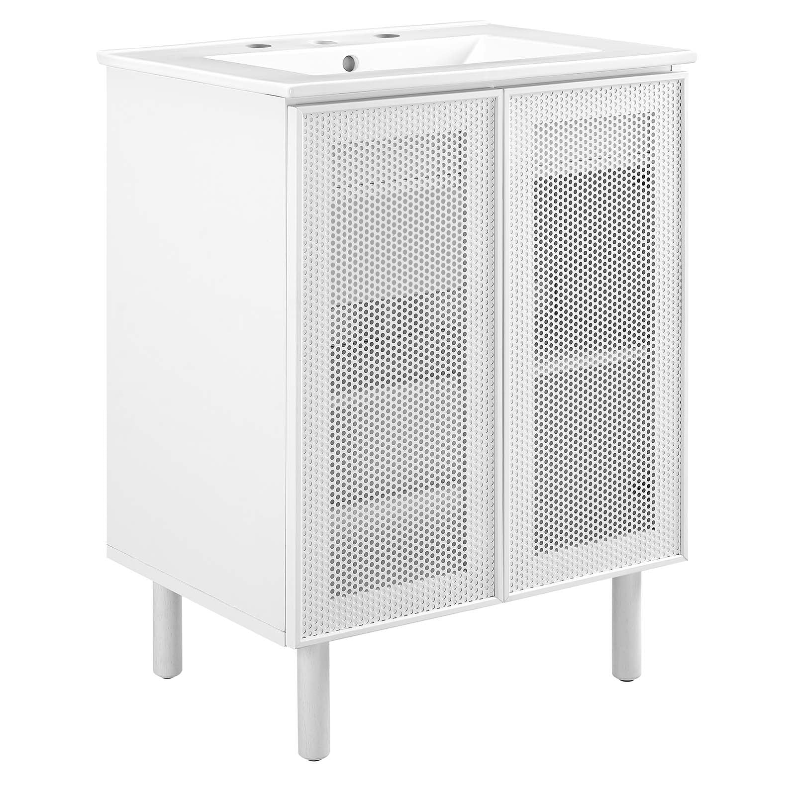 Calla 24" Perforated Metal Bathroom Vanity - East Shore Modern Home Furnishings